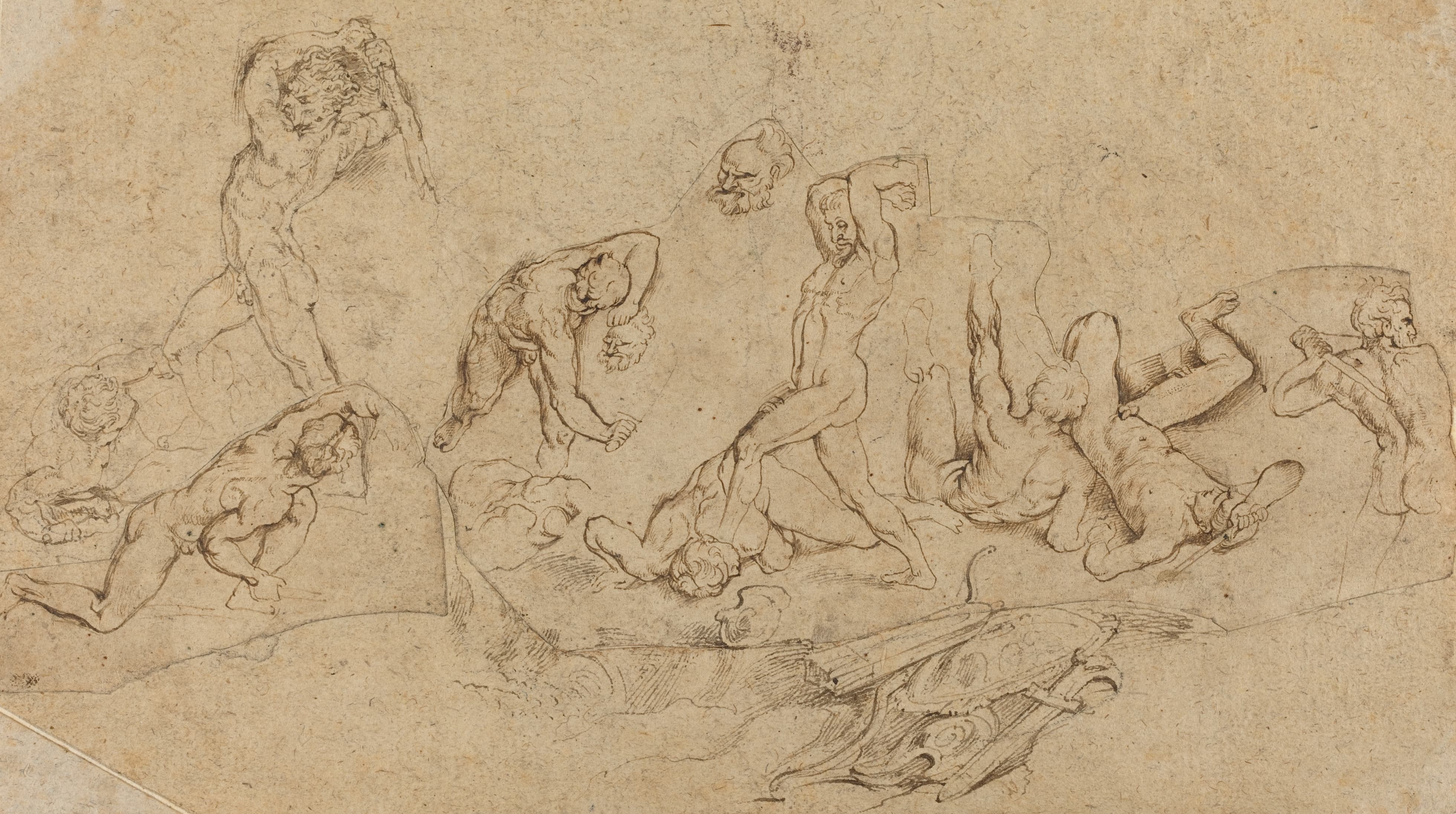 《裸体男人之战》（Battle of Nude Men）｜彼得·保罗·鲁本斯 Peter Paul Rubens｜不明