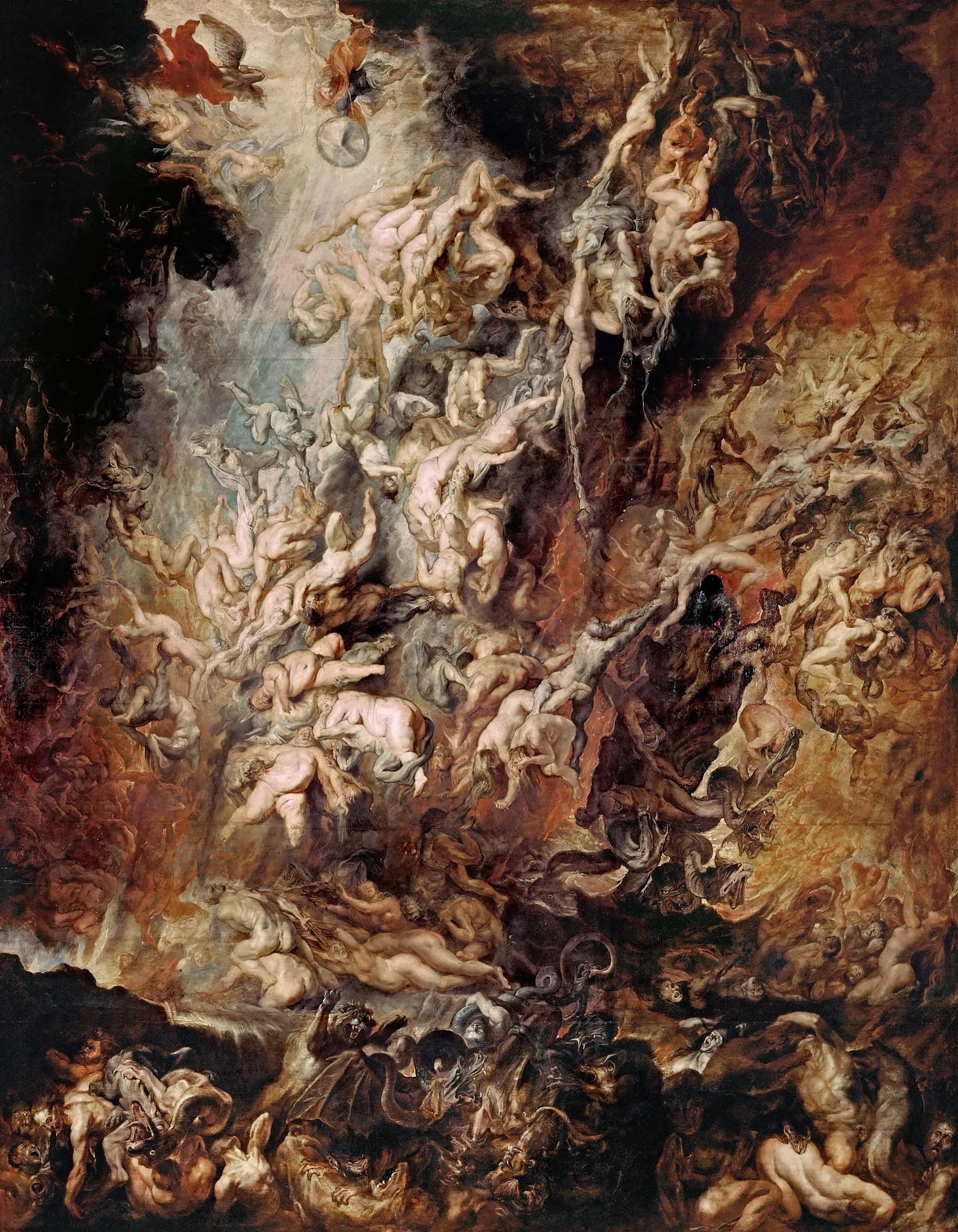 《诅咒者的陨落》（Fall of the Damned）｜彼得·保罗·鲁本斯 Peter Paul Rubens｜first half of 17世纪