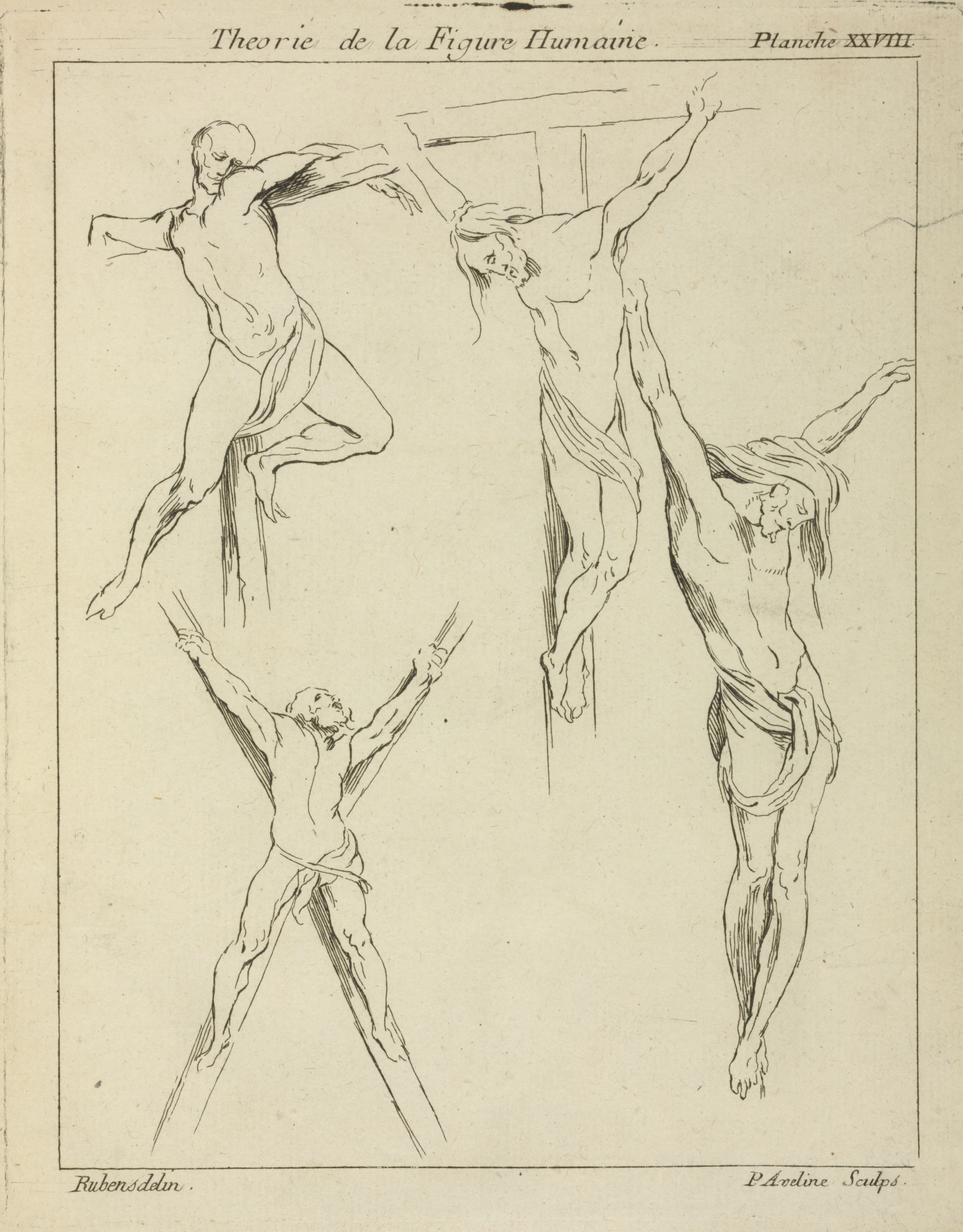 《对钉十字架人物的四项研究》（Four studies of crucified figures）｜彼得·保罗·鲁本斯 Peter Paul Rubens｜不明