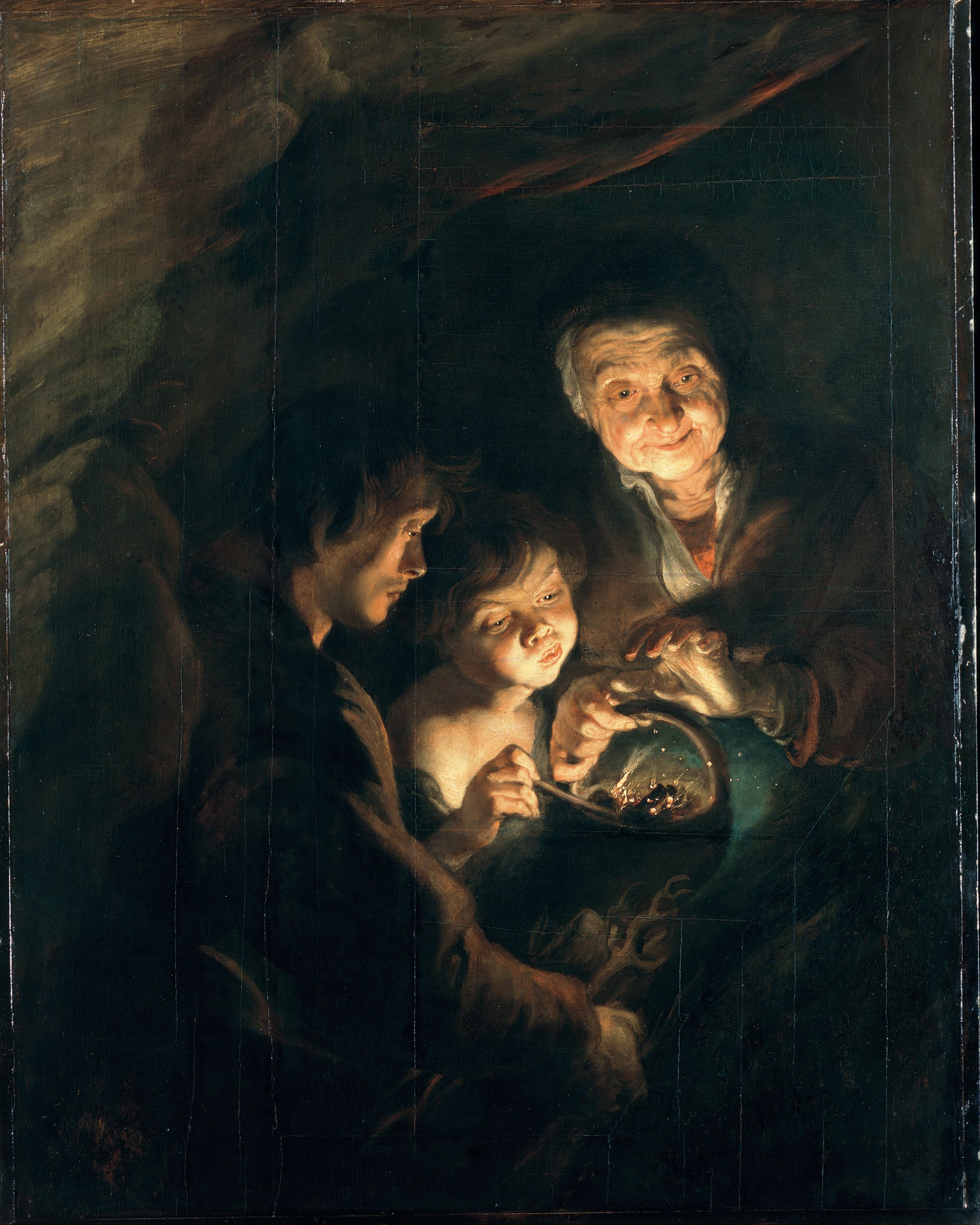 《提着一篮子煤的老妇人》（Old Woman with a Basket of Coal）｜彼得·保罗·鲁本斯 Peter Paul Rubens｜不明
