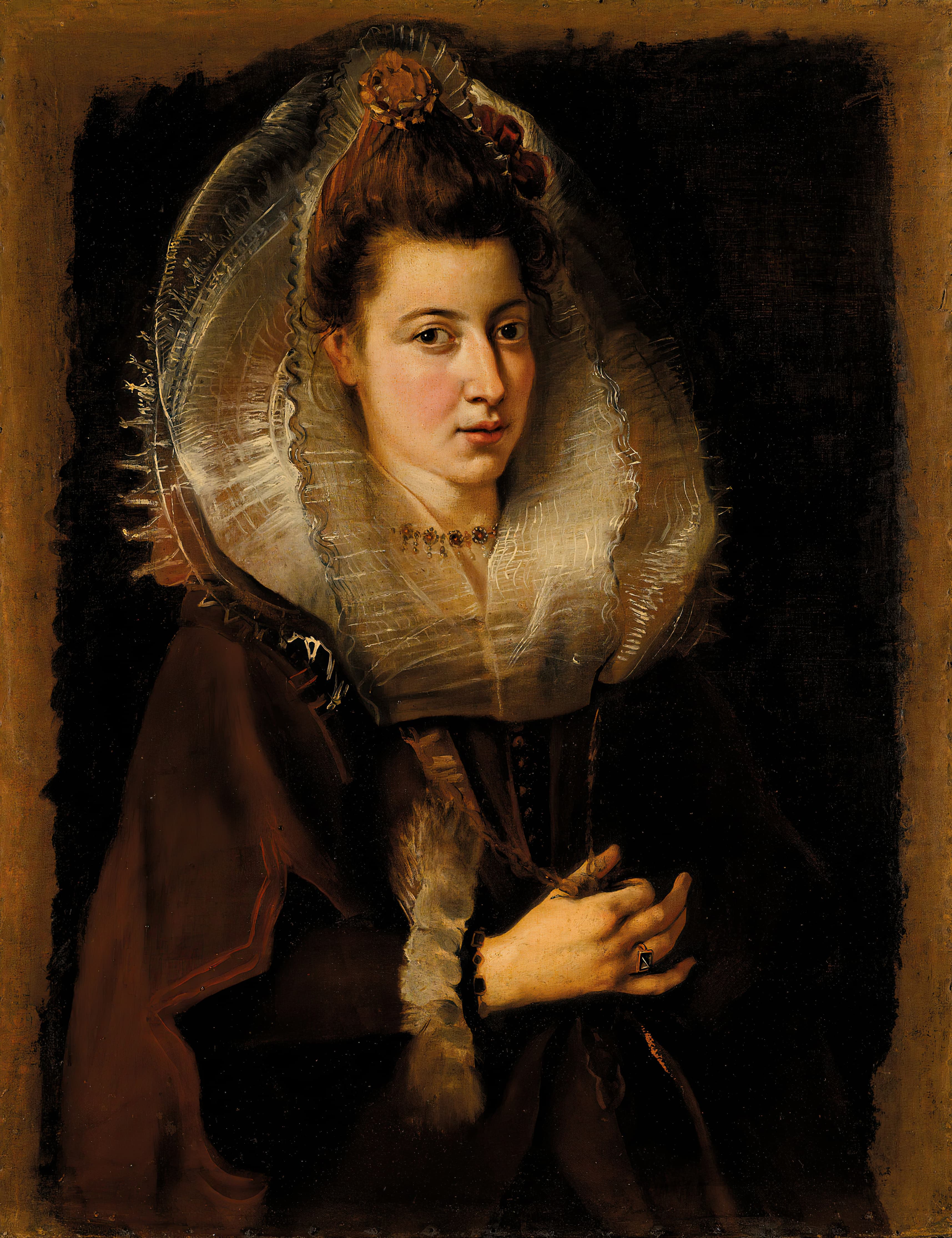 《一个年轻女子的肖像》（Portrait of a young woman）｜彼得·保罗·鲁本斯 Peter Paul Rubens｜不明
