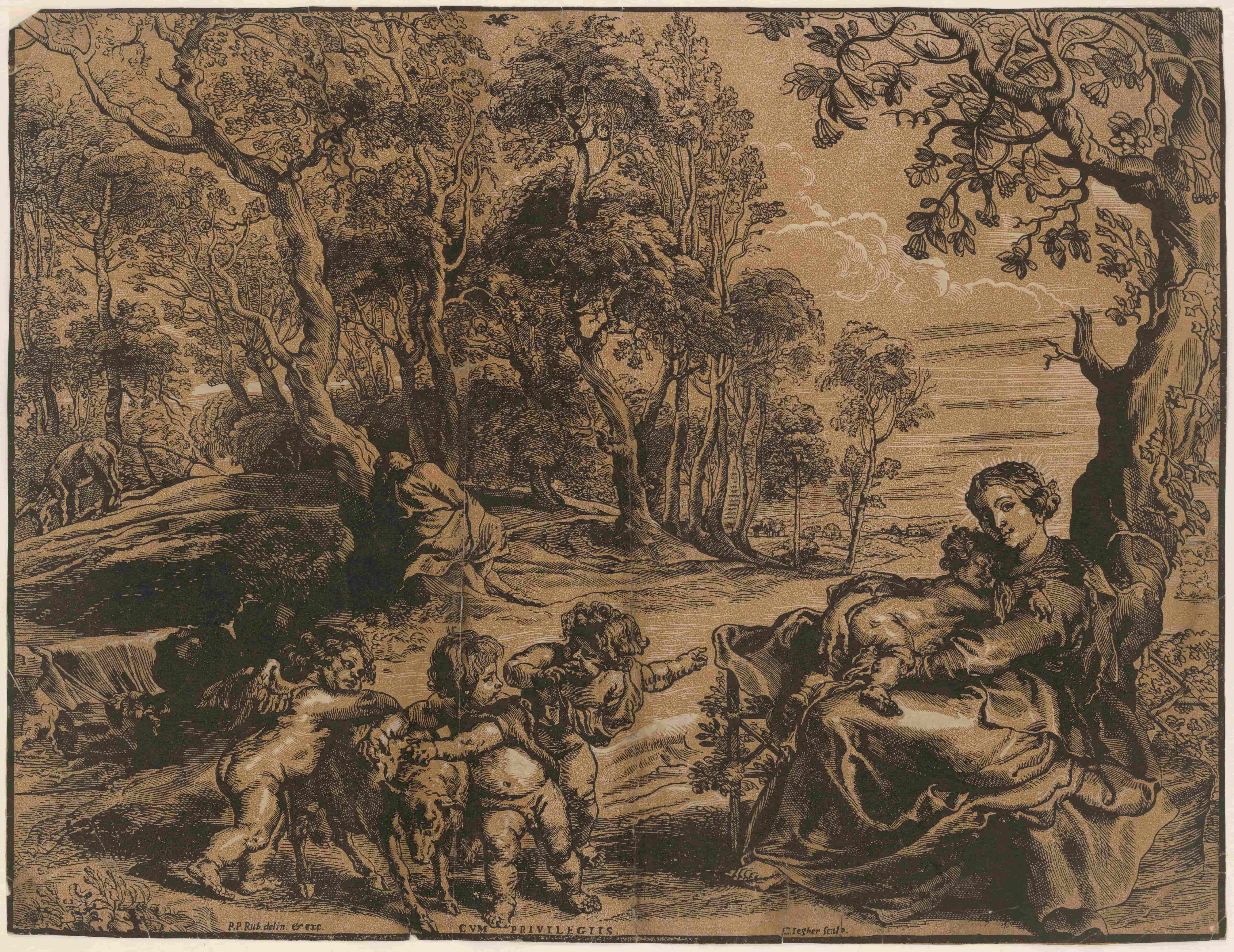 《在飞往埃及的航班上休息》（Rest on the flight into Egypt）｜彼得·保罗·鲁本斯 Peter Paul Rubens｜不明