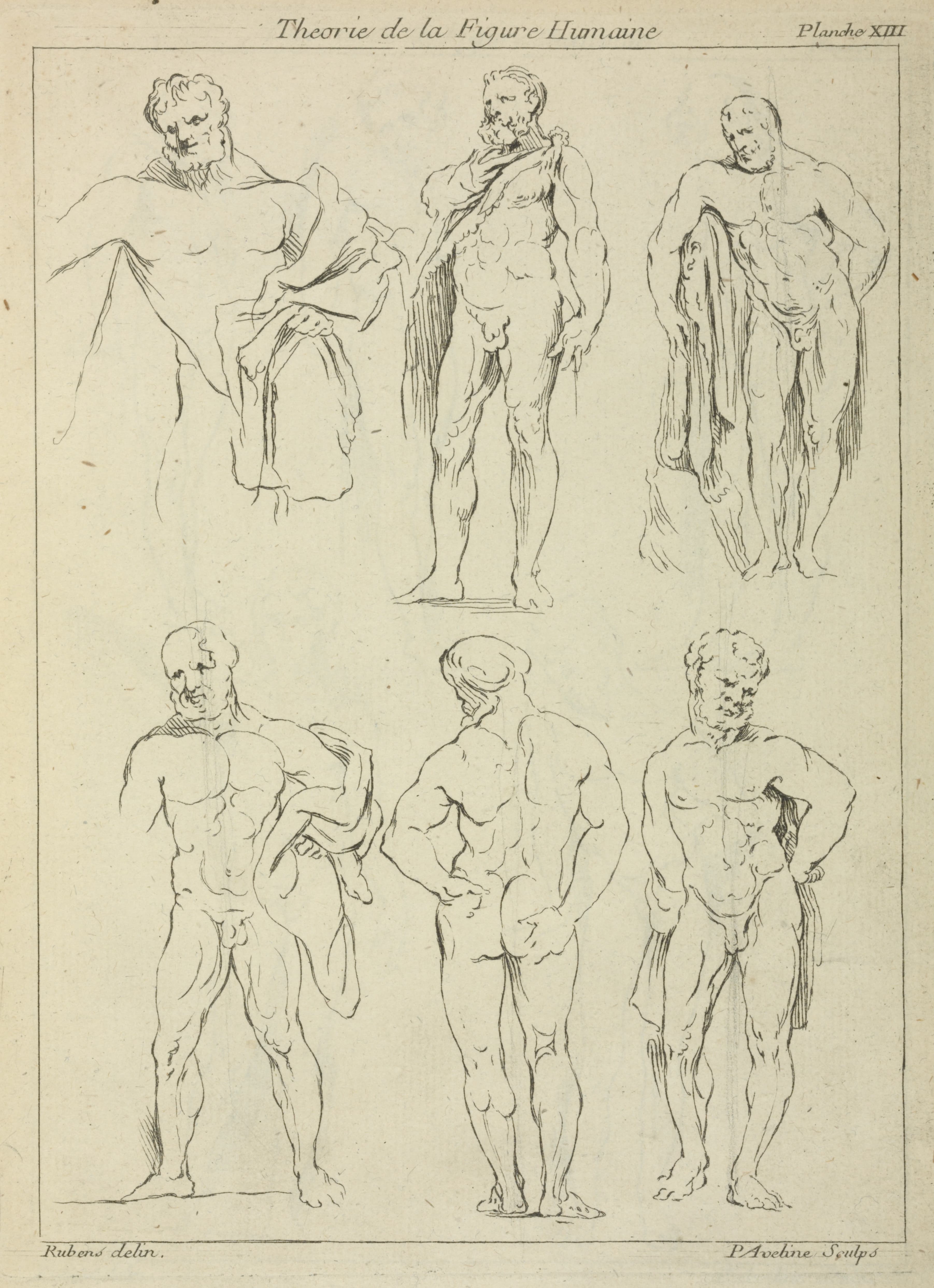 《六个男性人物》（Six male figures）｜彼得·保罗·鲁本斯 Peter Paul Rubens｜不明