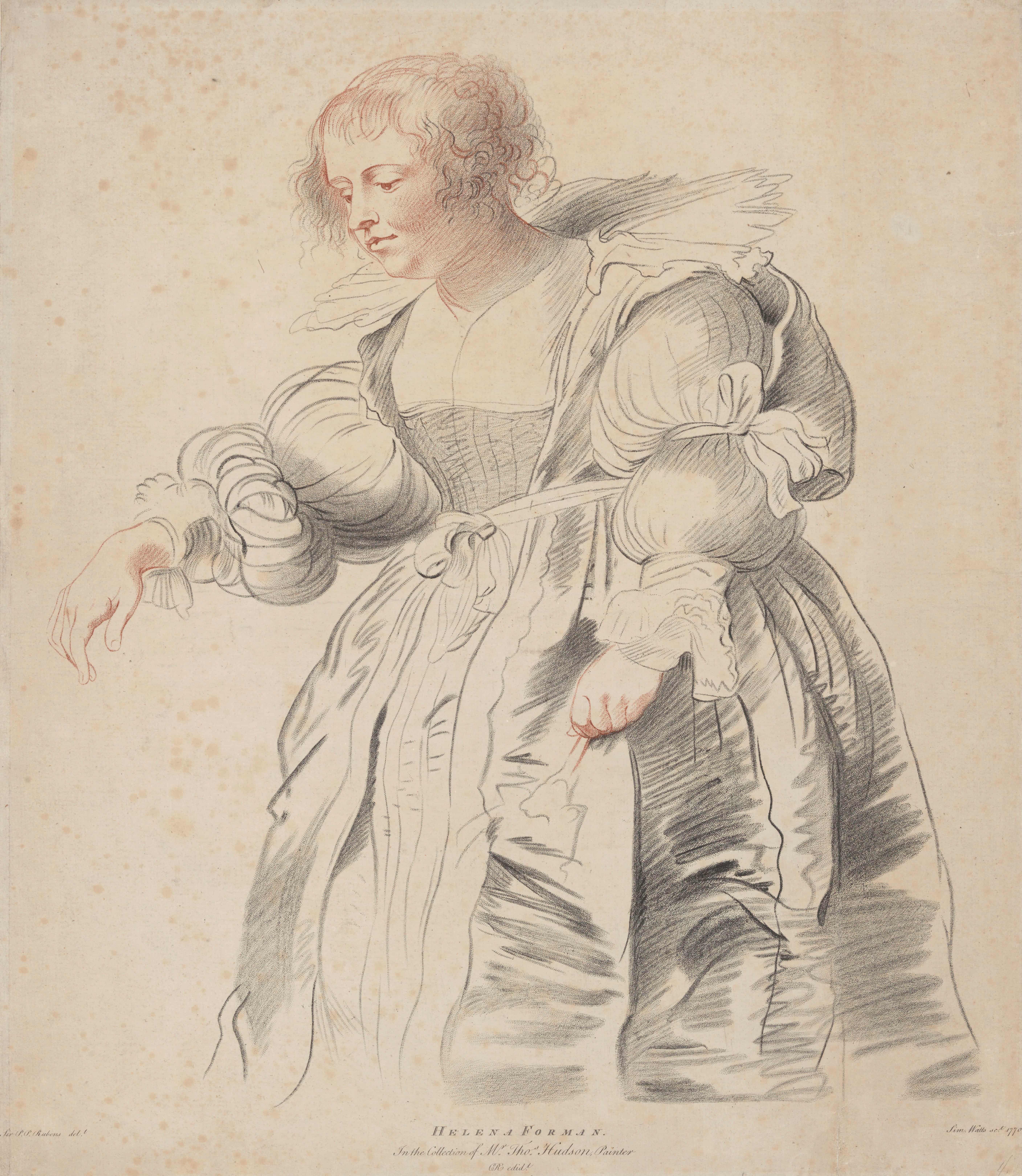 《站着的年轻女子》（Standing Young Woman）｜彼得·保罗·鲁本斯 Peter Paul Rubens｜不明