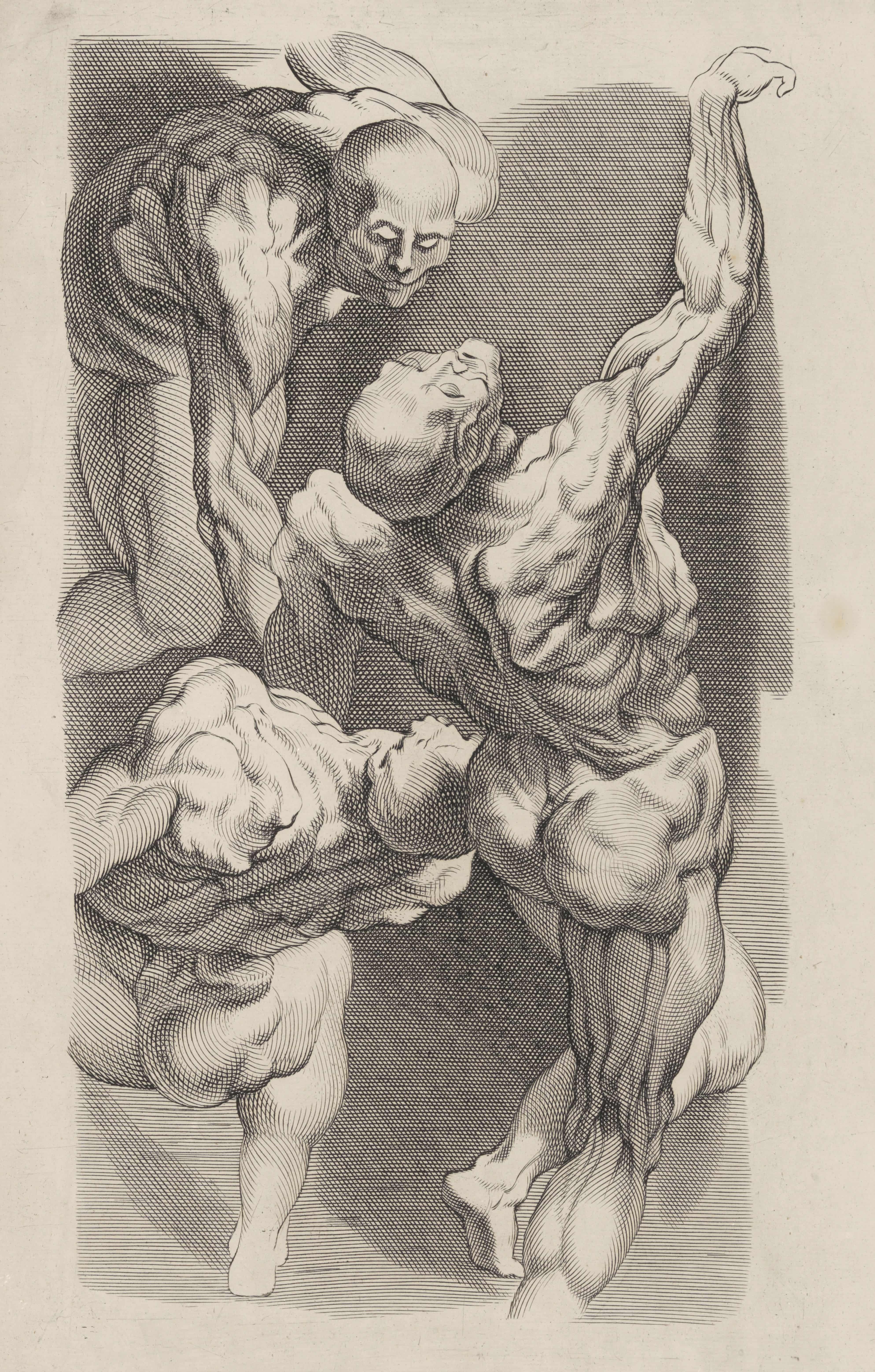 《三个裸体男人的研究》（Study of Three Naked Men）｜彼得·保罗·鲁本斯 Peter Paul Rubens｜不明