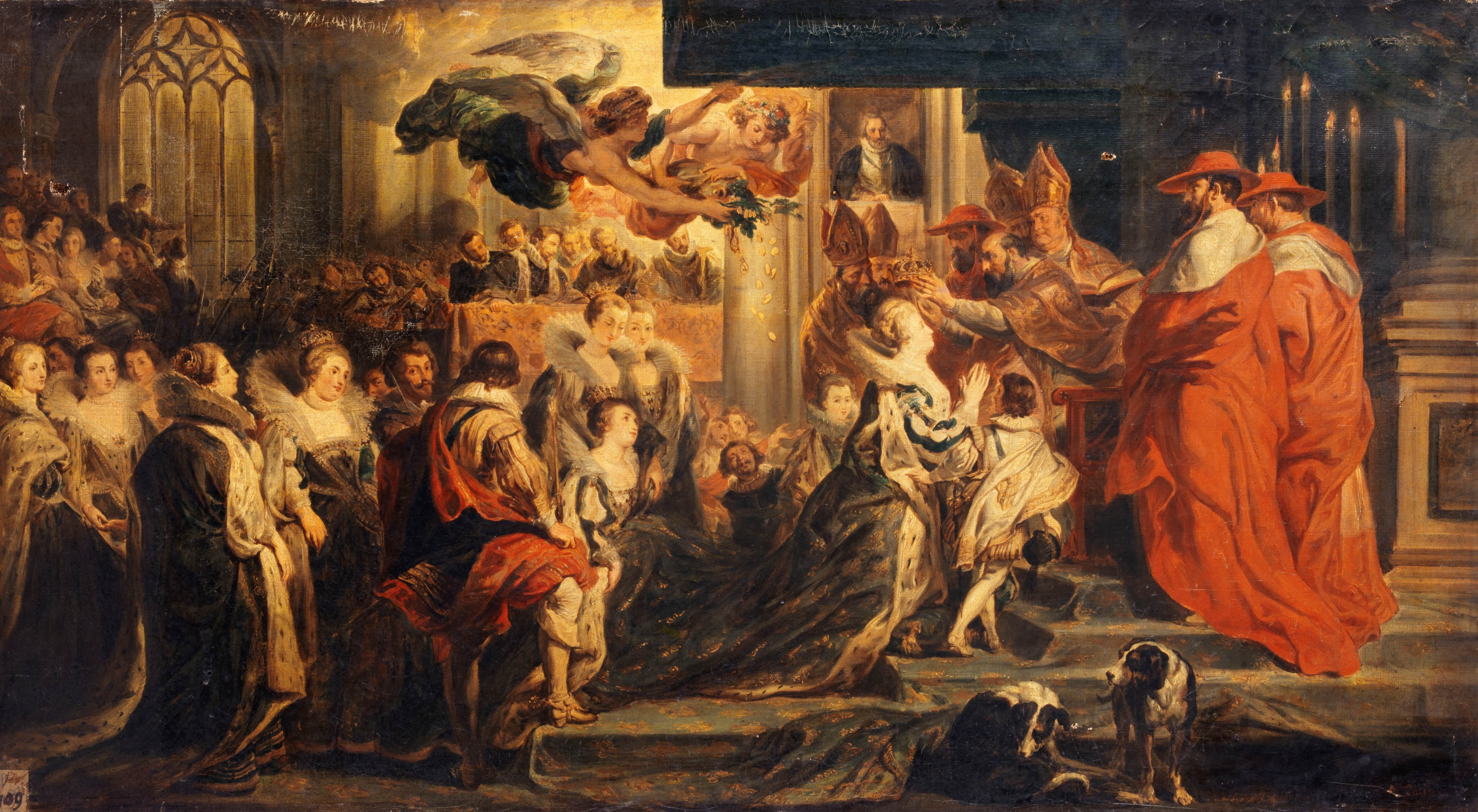 《玛丽·德·美第奇加冕典礼，1610 年 5 月 13 日》（The Coronation of Marie de Médicis, May 13, 1610）｜彼得·保罗·鲁本斯 Peter Paul Rubens｜不明
