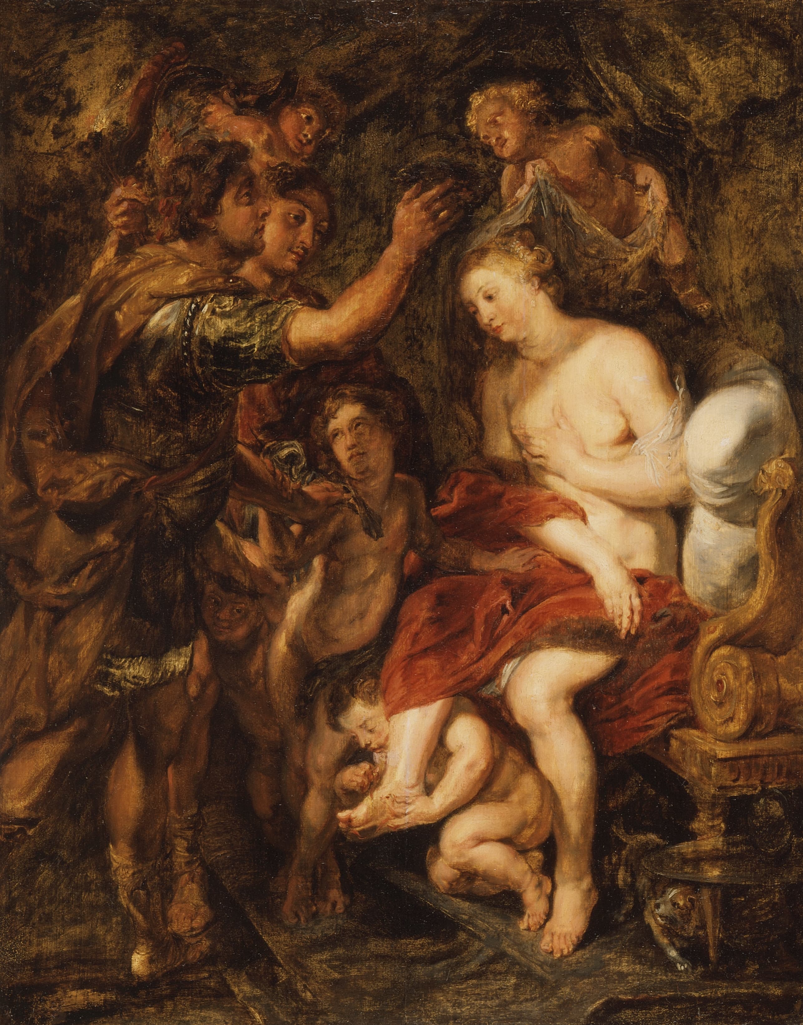 《罗克珊娜的加冕》（The Crowning of Roxana）｜彼得·保罗·鲁本斯 Peter Paul Rubens｜17世纪