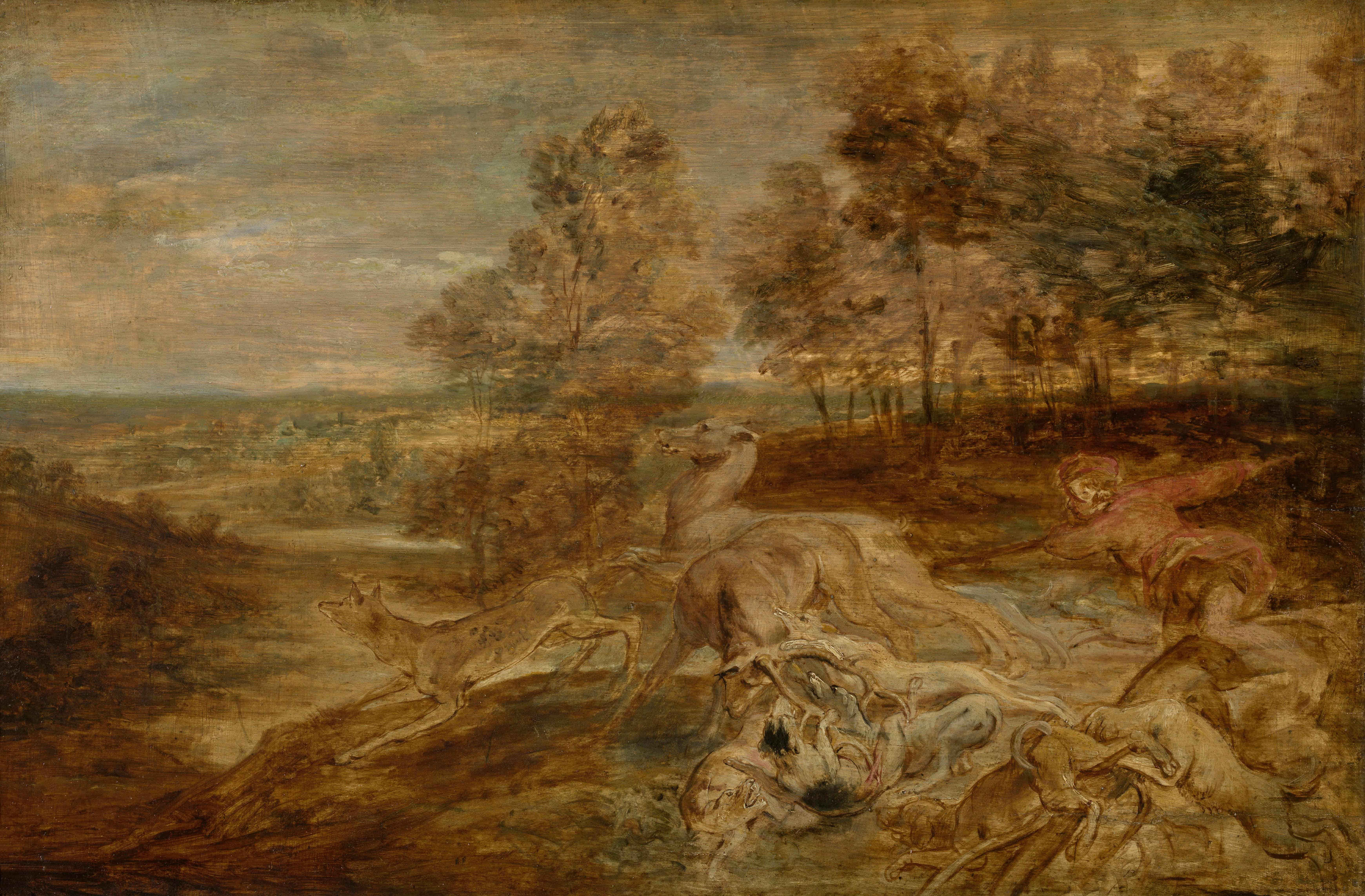 《猎鹿》（The Deer Hunt）｜彼得·保罗·鲁本斯 Peter Paul Rubens｜不明