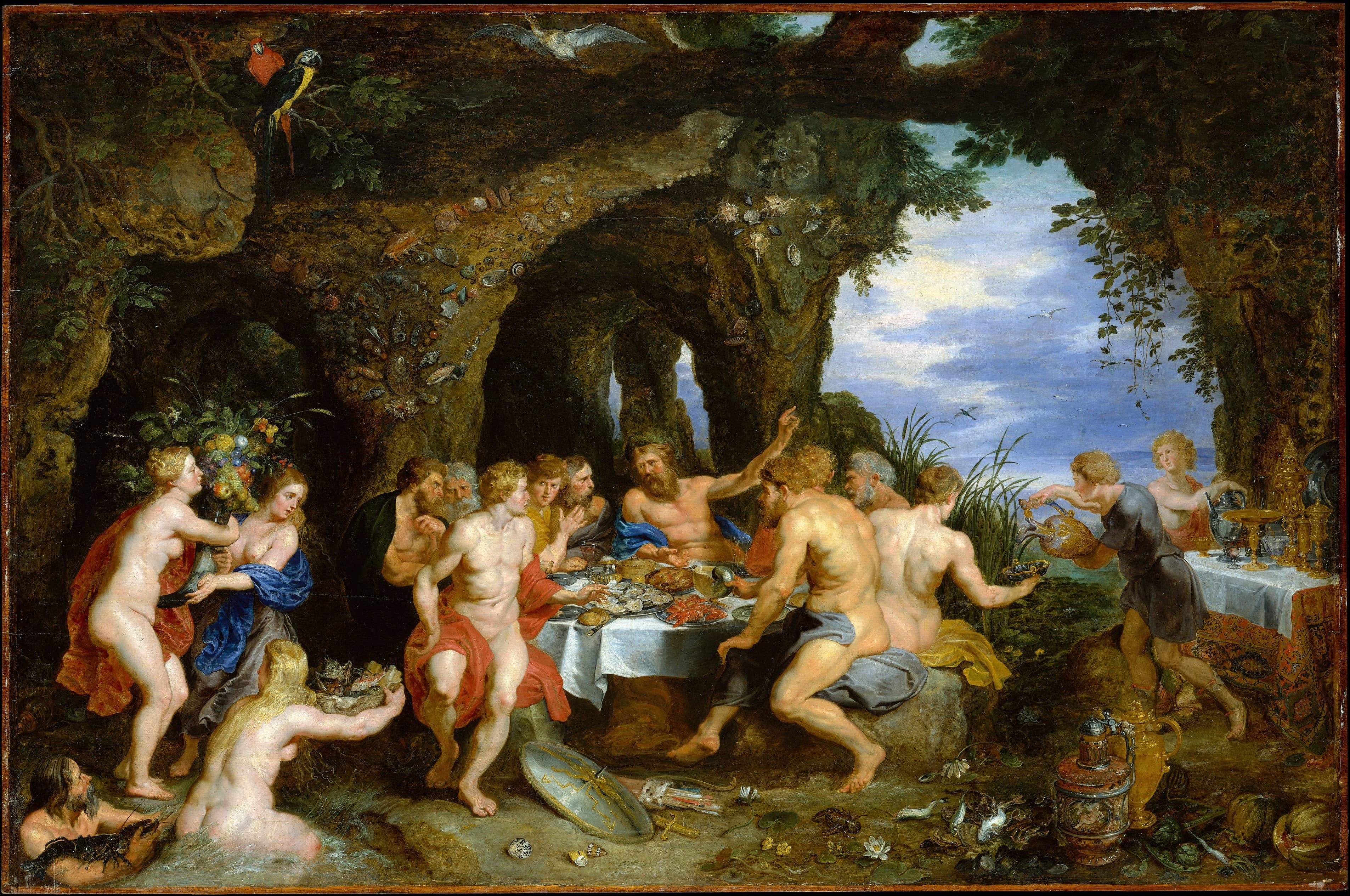 《阿赫鲁斯的盛宴（约 16）》（The Feast of Acheloüs (Ca. 16)）｜彼得·保罗·鲁本斯 Peter Paul Rubens｜不明