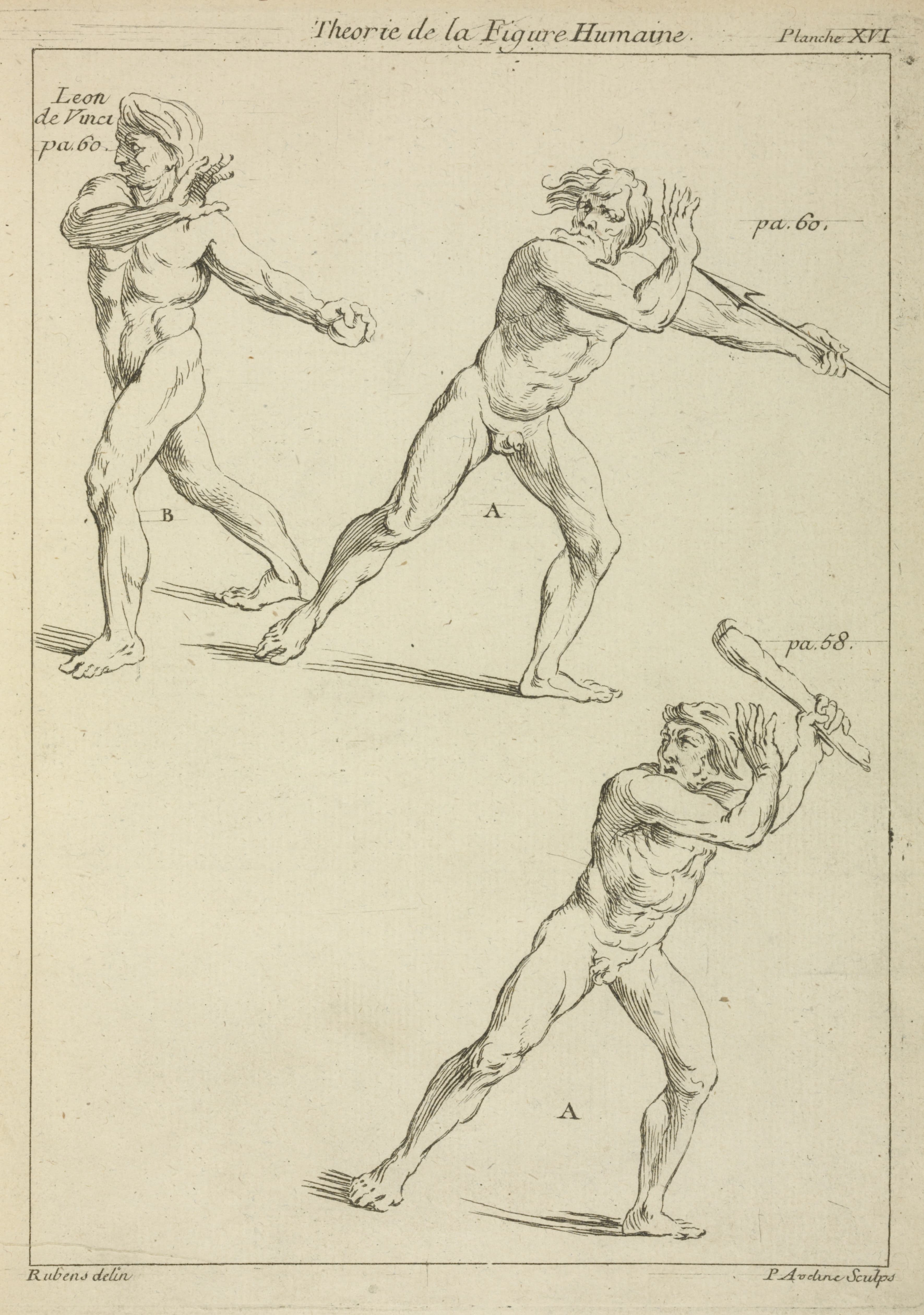 《三个扭转姿态的男性人物》（Three male figures in twisting positions）｜彼得·保罗·鲁本斯 Peter Paul Rubens｜不明