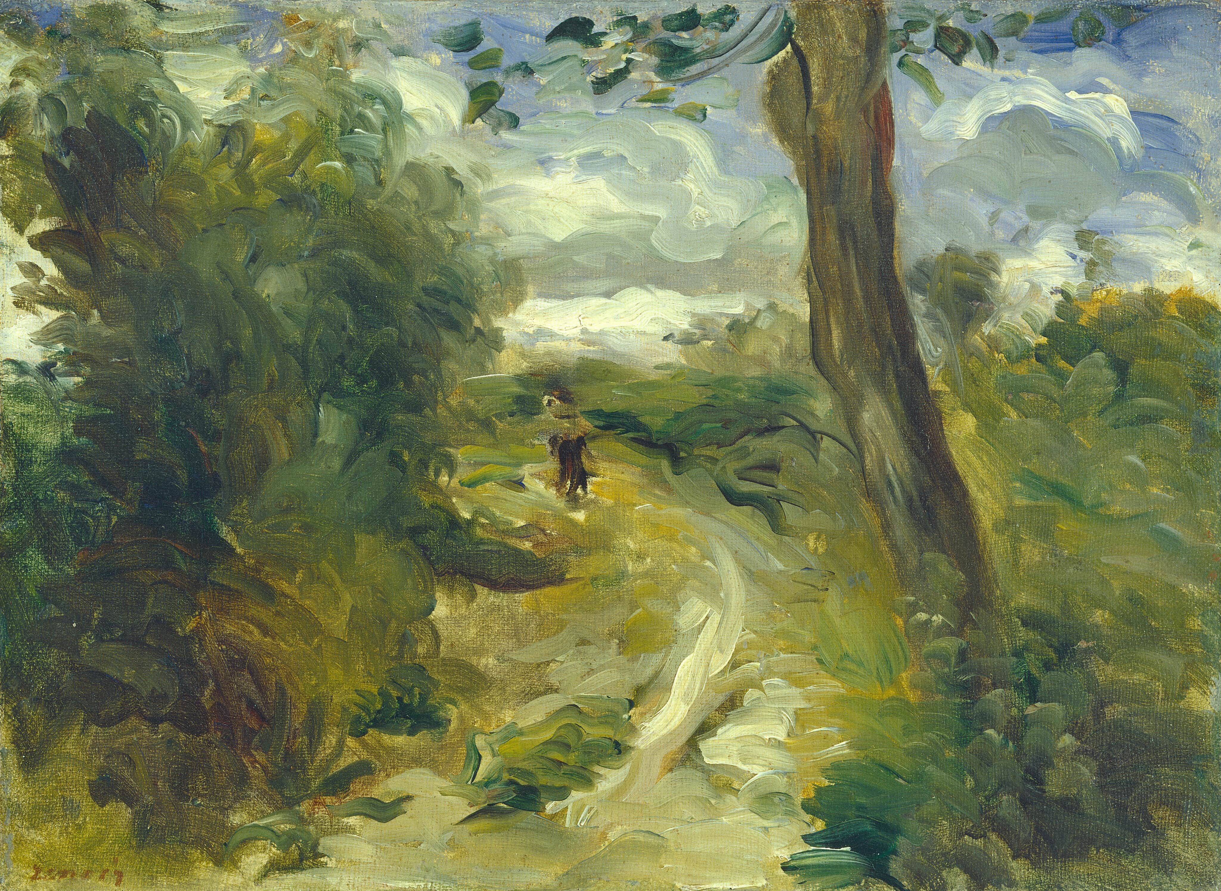 《暴风雨之间的风景》（Landscape between Storms）｜皮埃尔-奥古斯特·雷诺阿 Pierre-Auguste Renoir｜1874