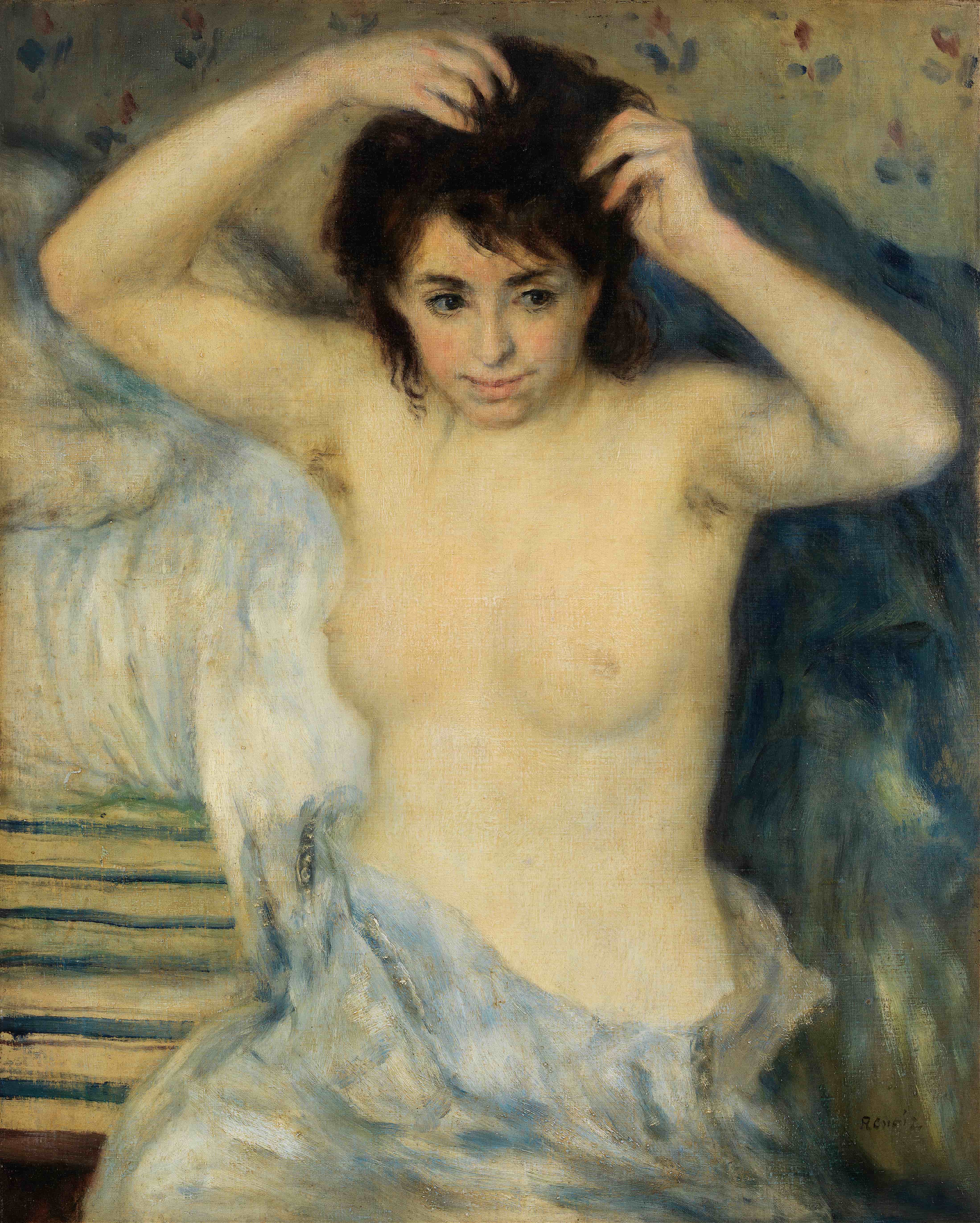 《沐浴前 (Avant le bain)》（Before the Bath (Avant le bain)）｜皮埃尔-奥古斯特·雷诺阿 Pierre-Auguste Renoir｜约. 1875