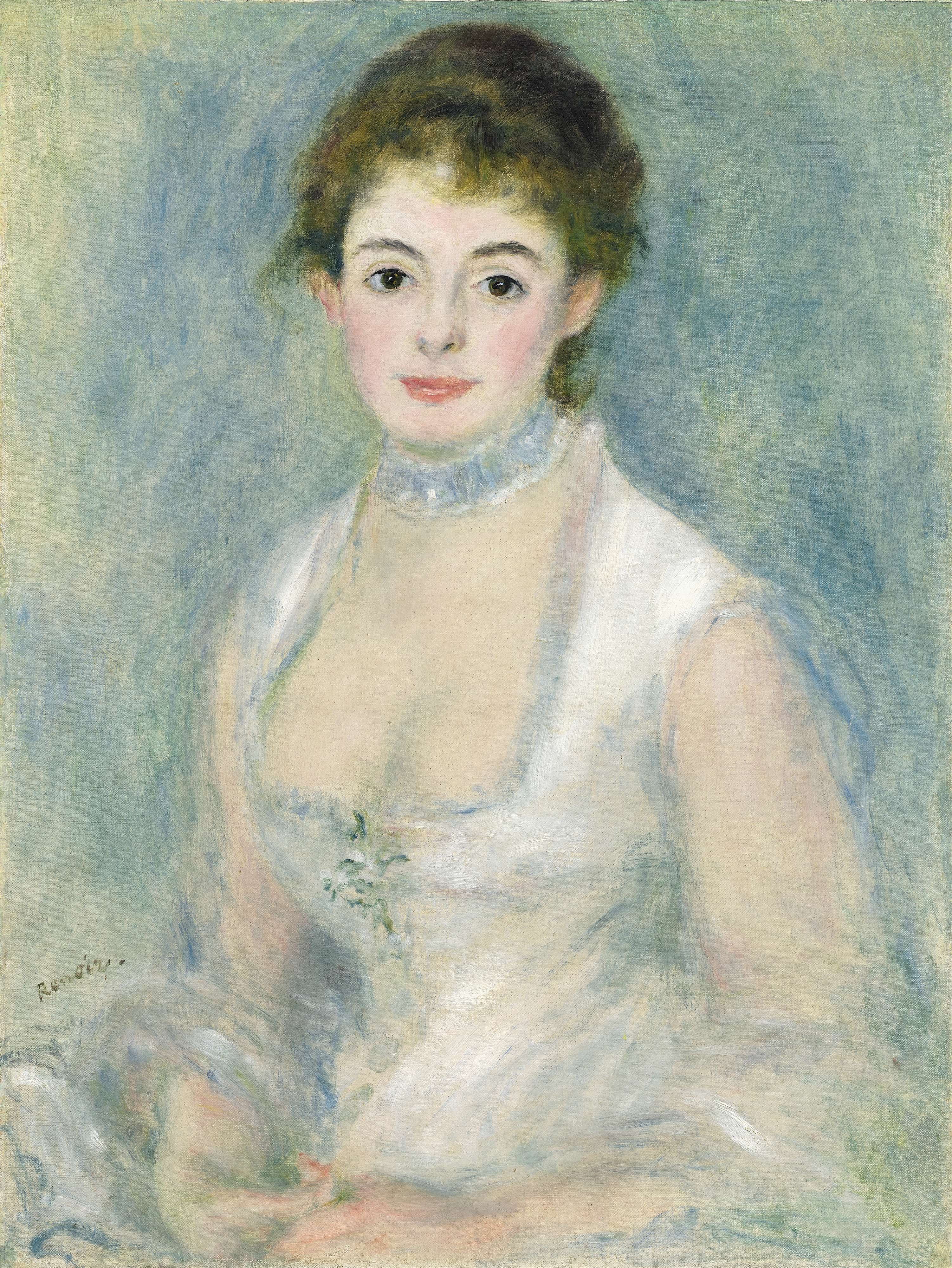 《亨利奥夫人》（Madame Henriot）｜皮埃尔-奥古斯特·雷诺阿 Pierre-Auguste Renoir｜约. 1876