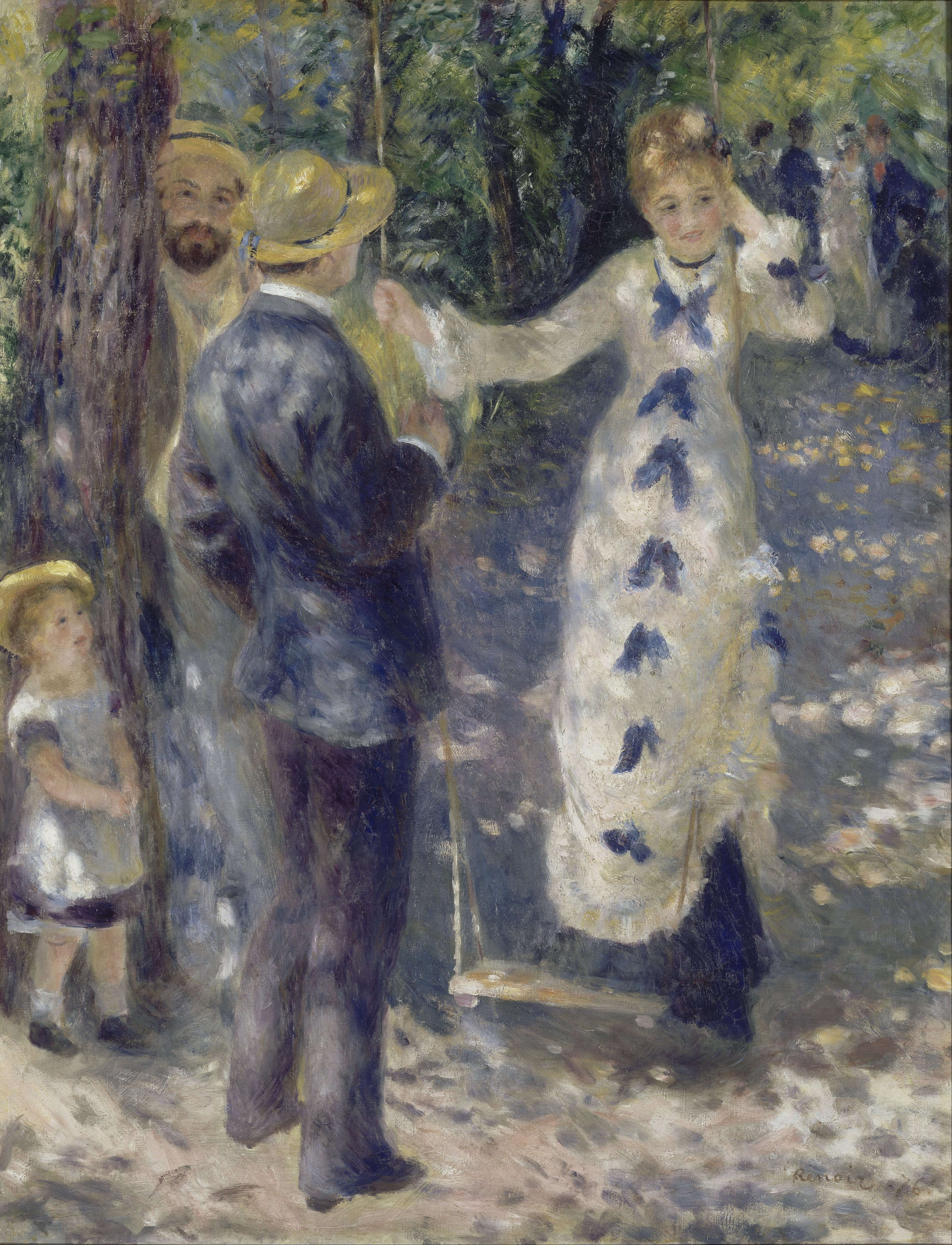 《秋千》（The Swing）｜皮埃尔-奥古斯特·雷诺阿 Pierre-Auguste Renoir｜1876