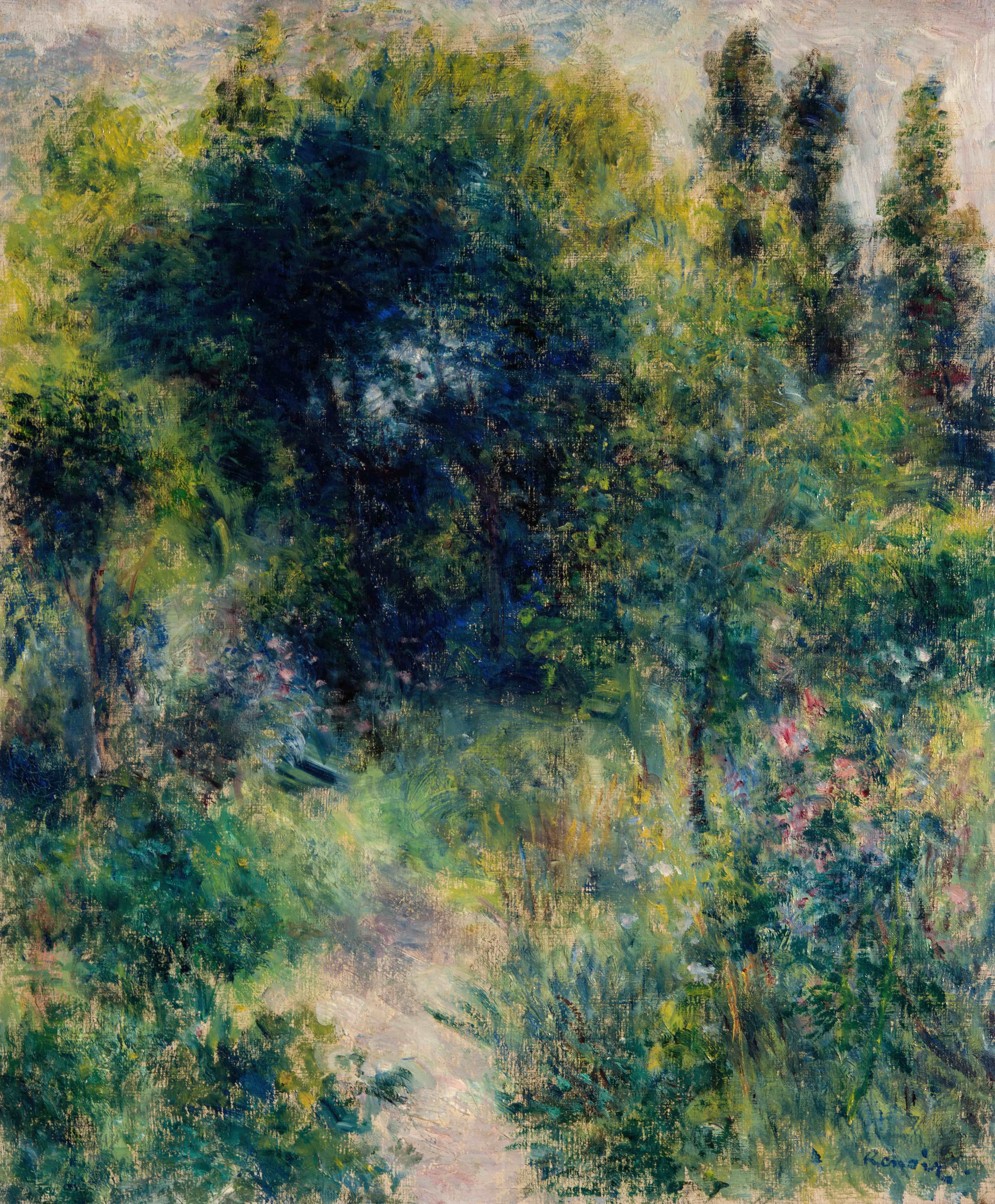《花园》（Garden）｜皮埃尔-奥古斯特·雷诺阿 Pierre-Auguste Renoir｜约 1877