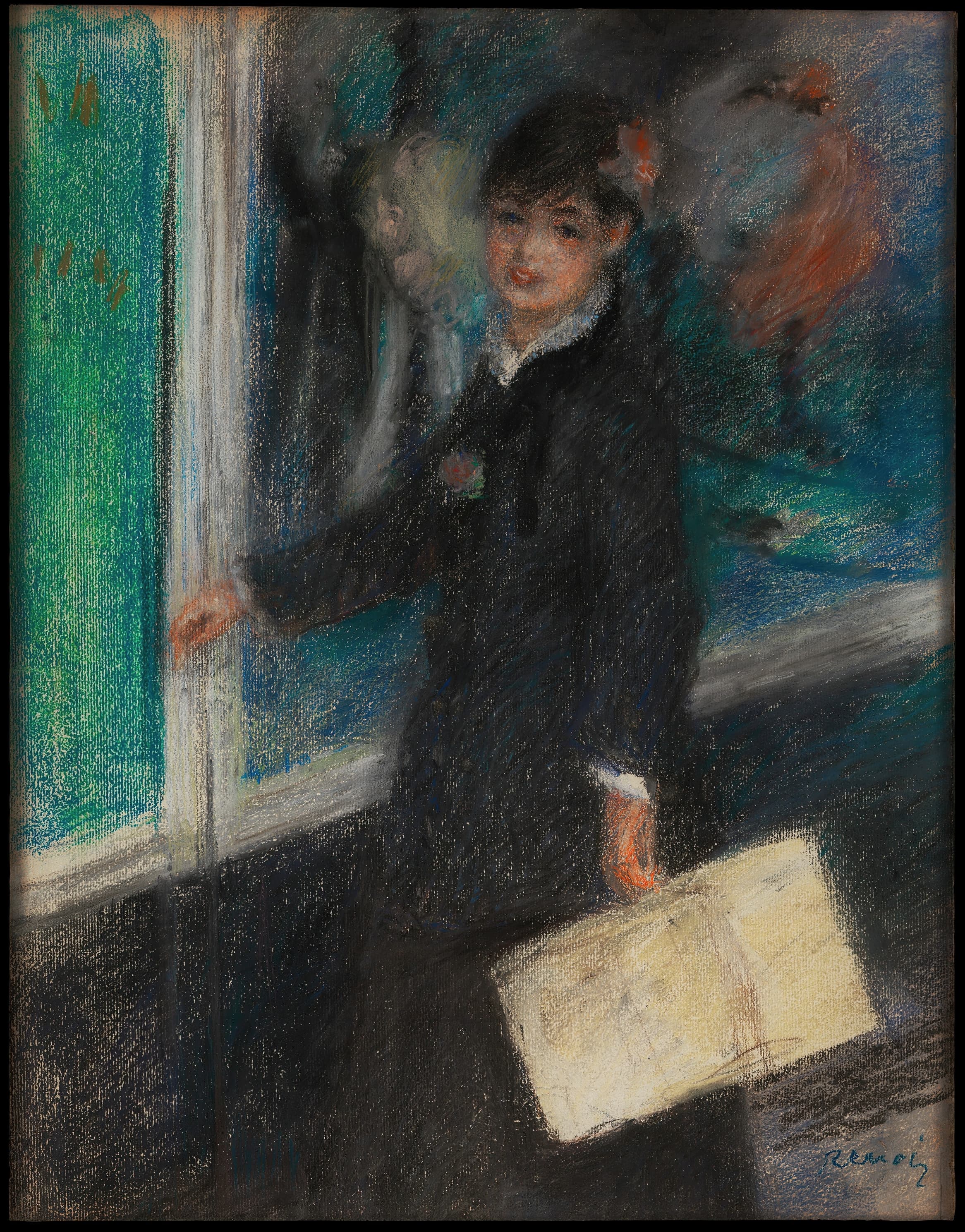 《女帽设计师》（The Milliner）｜皮埃尔-奥古斯特·雷诺阿 Pierre-Auguste Renoir｜1877