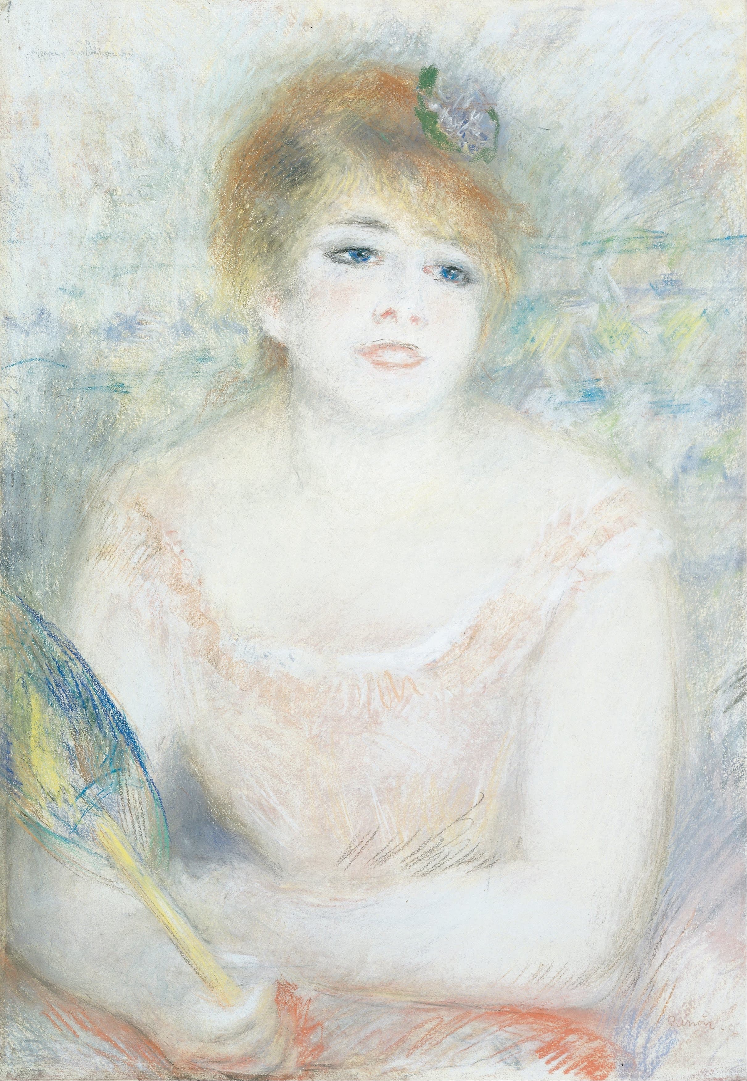 《女士。珍妮·撒玛利亚》（Mlle. Jeanne Samaria）｜皮埃尔-奥古斯特·雷诺阿 Pierre-Auguste Renoir｜1878
