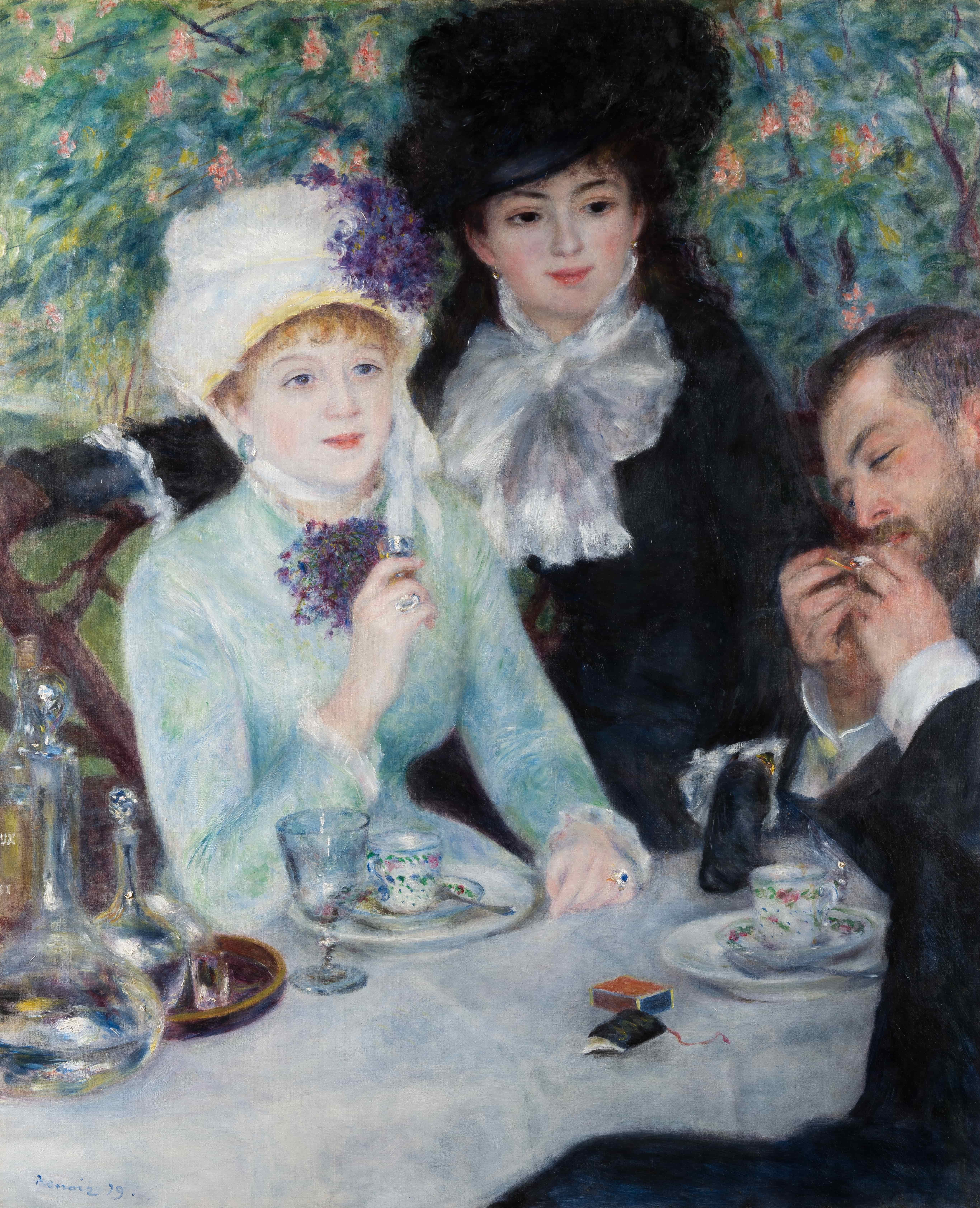 《午餐后》（After the Luncheon）｜皮埃尔-奥古斯特·雷诺阿 Pierre-Auguste Renoir｜1879