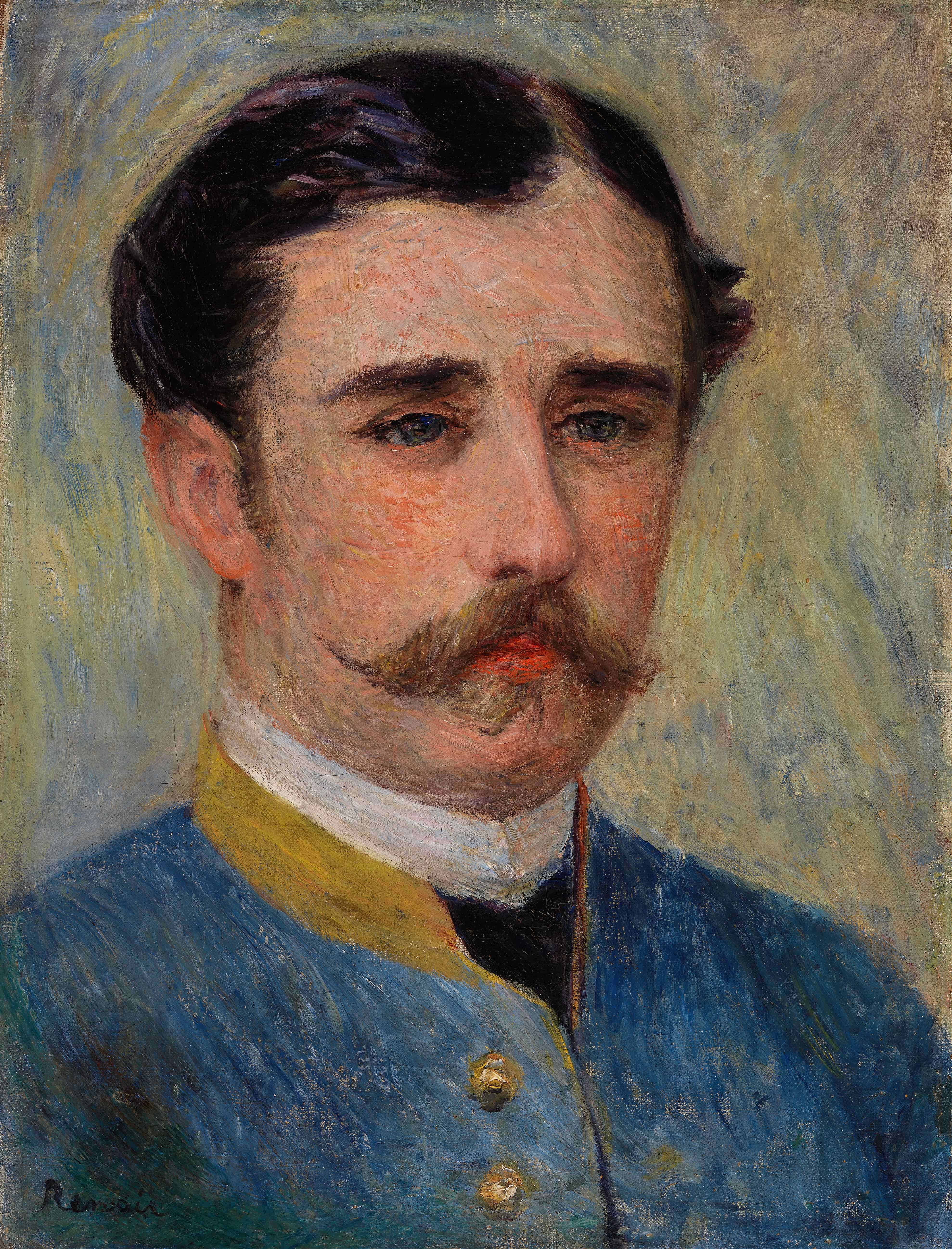《一个男人的肖像（夏彭蒂埃先生）》（Portrait of a Man (Monsieur Charpentier)）｜皮埃尔-奥古斯特·雷诺阿 Pierre-Auguste Renoir｜约. 1879
