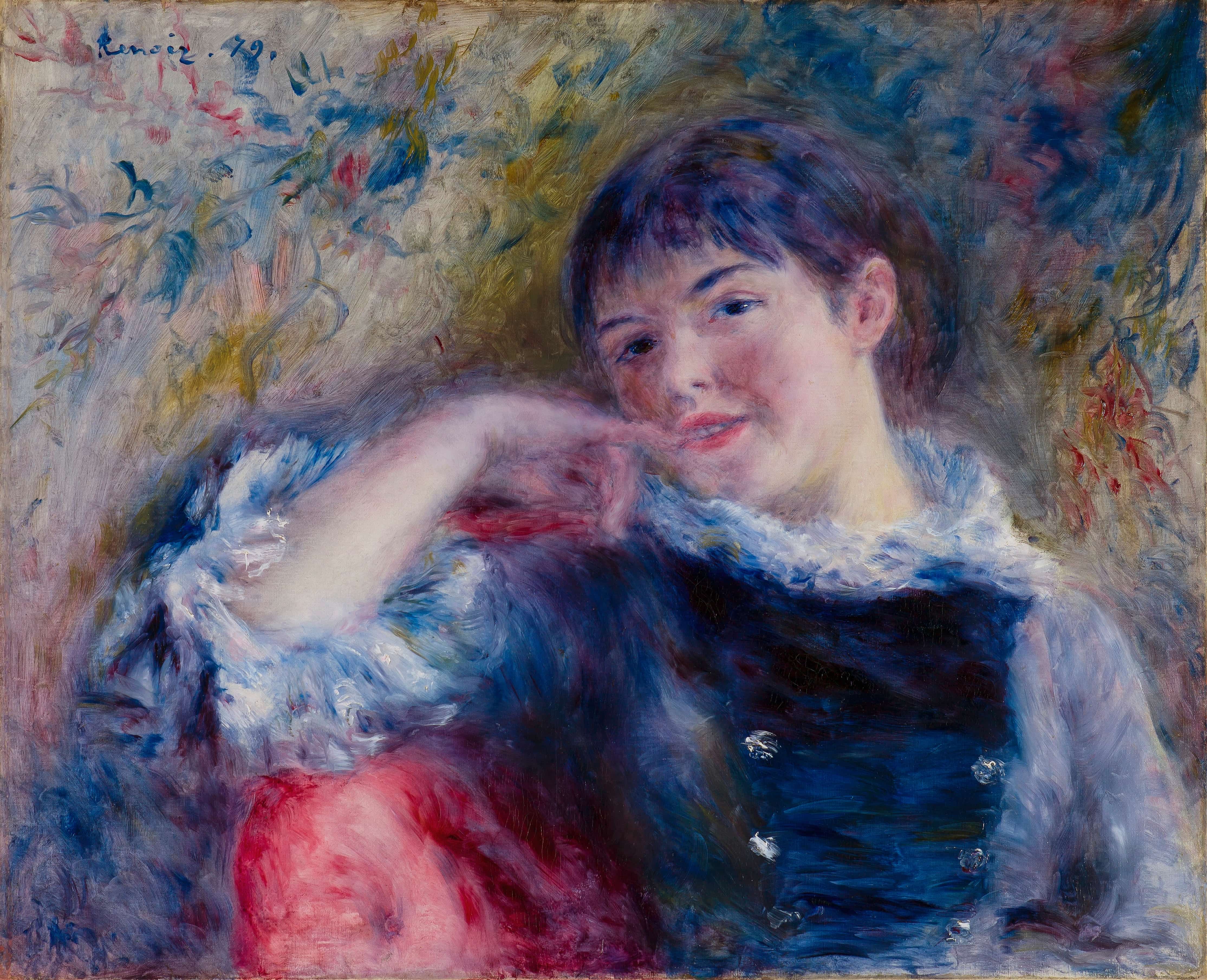 《梦想家》（The Dreamer）｜皮埃尔-奥古斯特·雷诺阿 Pierre-Auguste Renoir｜1879