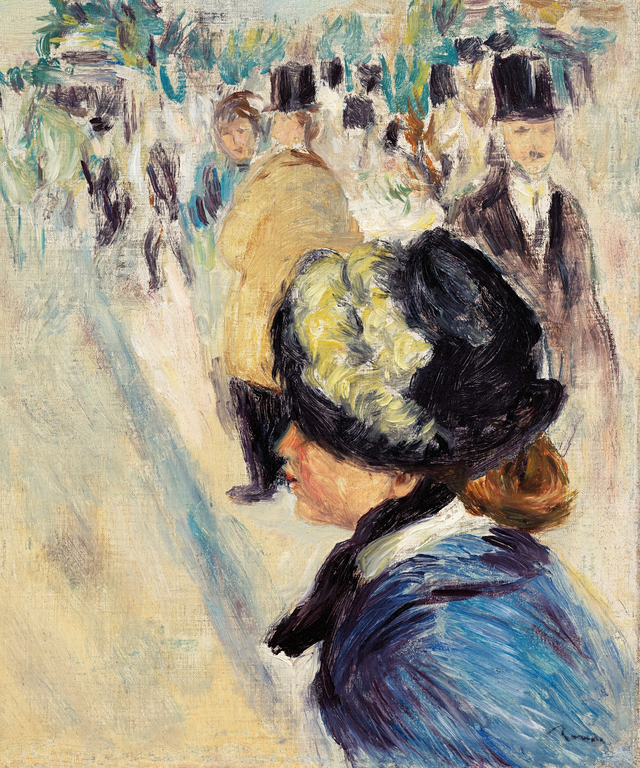 《皮加勒广场（研究）》（Place Pigalle (study)）｜皮埃尔-奥古斯特·雷诺阿 Pierre-Auguste Renoir｜1880