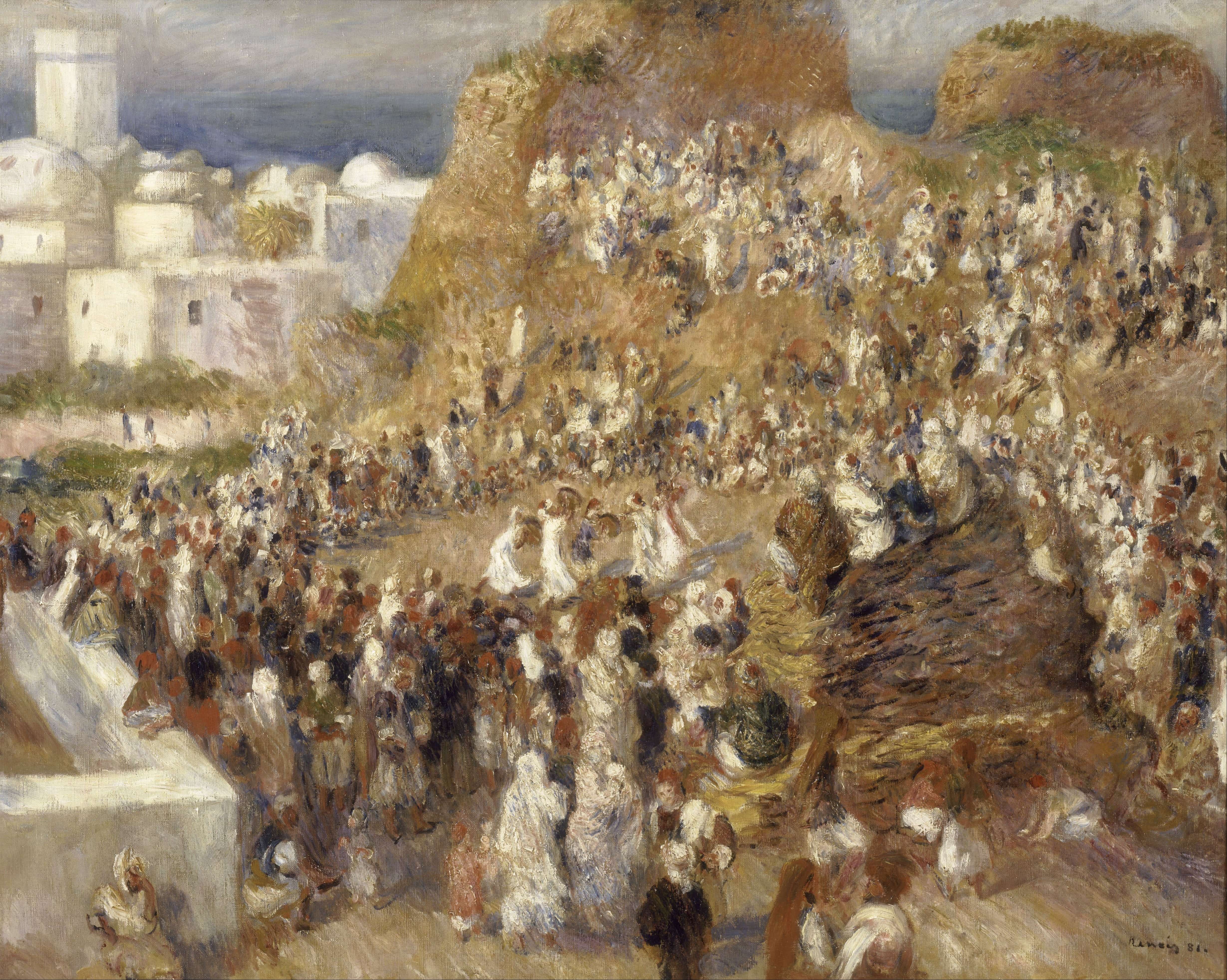 《清真寺》（The Mosque）｜皮埃尔-奥古斯特·雷诺阿 Pierre-Auguste Renoir｜1881