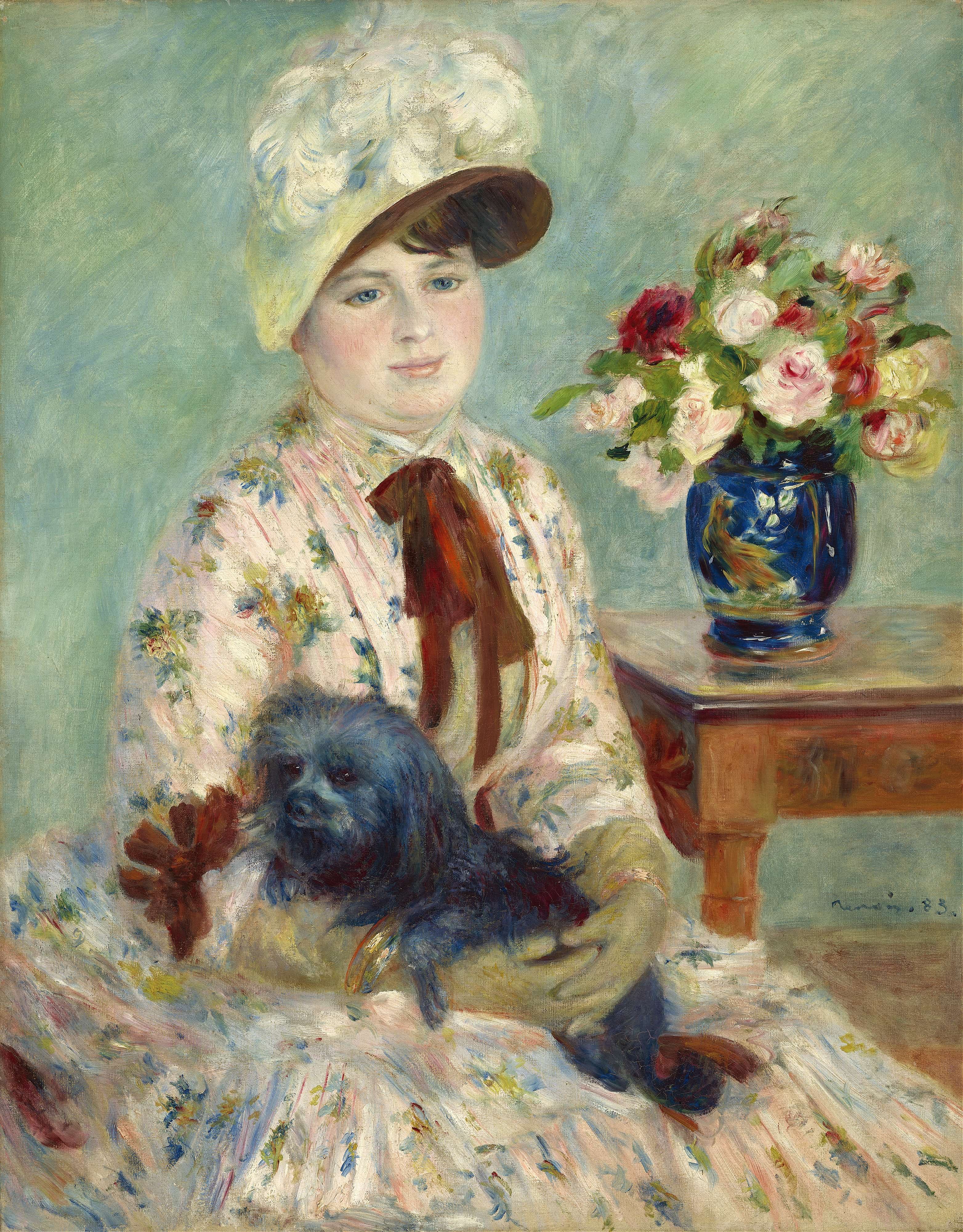 《夏洛特·贝尔蒂尔小姐》（Miss Charlotte Berthier）｜皮埃尔-奥古斯特·雷诺阿 Pierre-Auguste Renoir｜1883