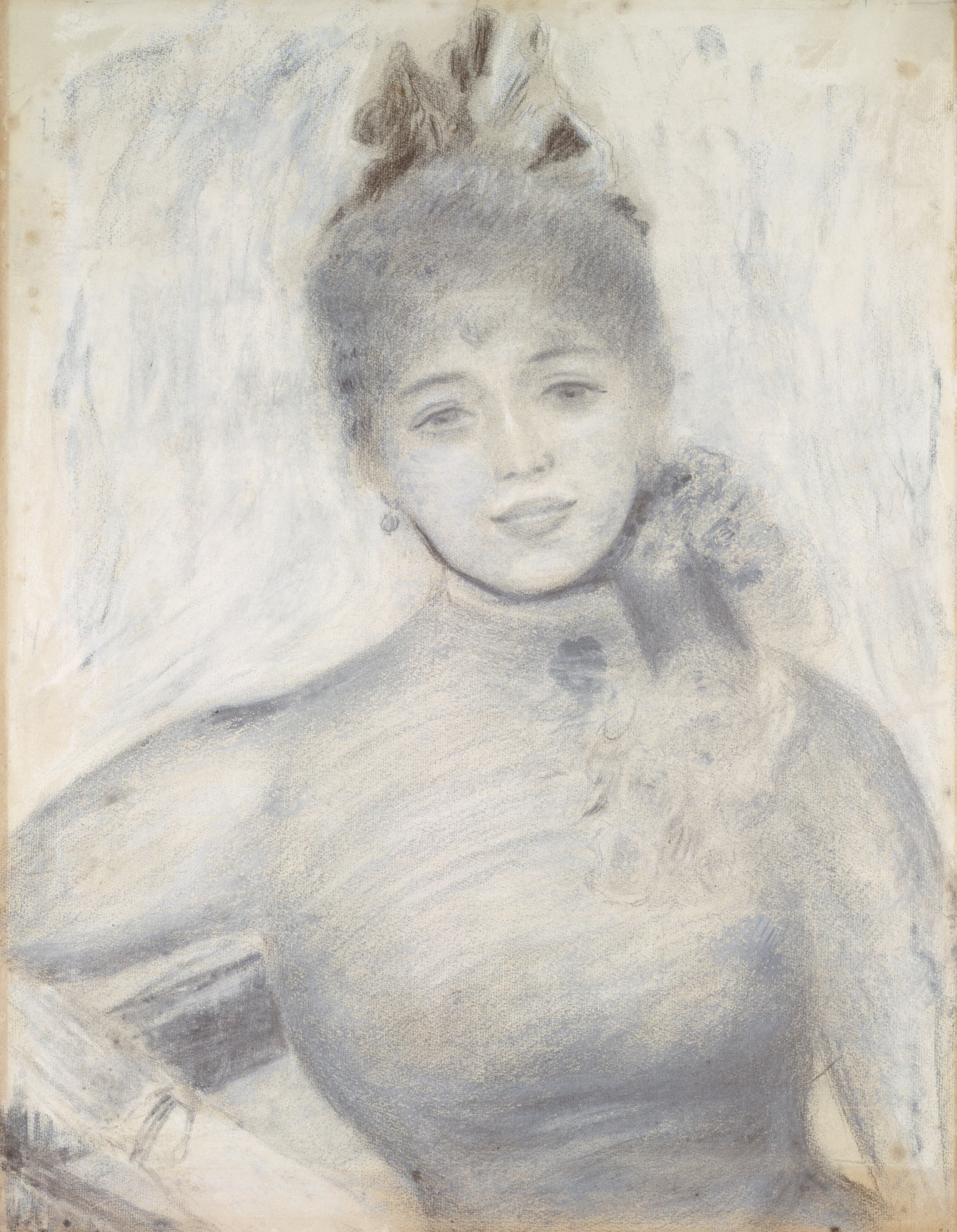 《塞芙琳的肖像》（Portrait of Séverine）｜皮埃尔-奥古斯特·雷诺阿 Pierre-Auguste Renoir｜1885–87