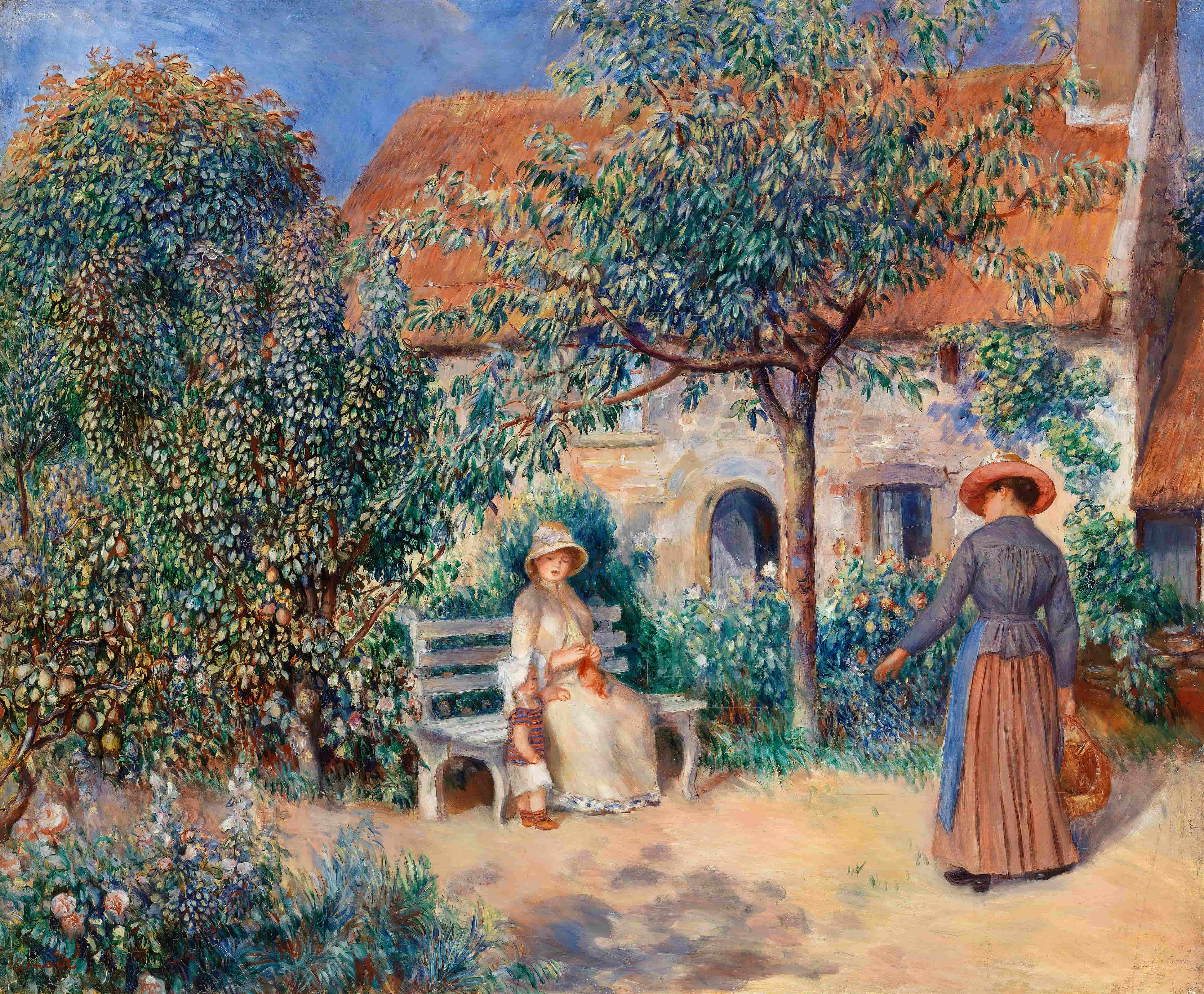《在布列塔尼》（In Brittany）｜皮埃尔-奥古斯特·雷诺阿 Pierre-Auguste Renoir｜1886