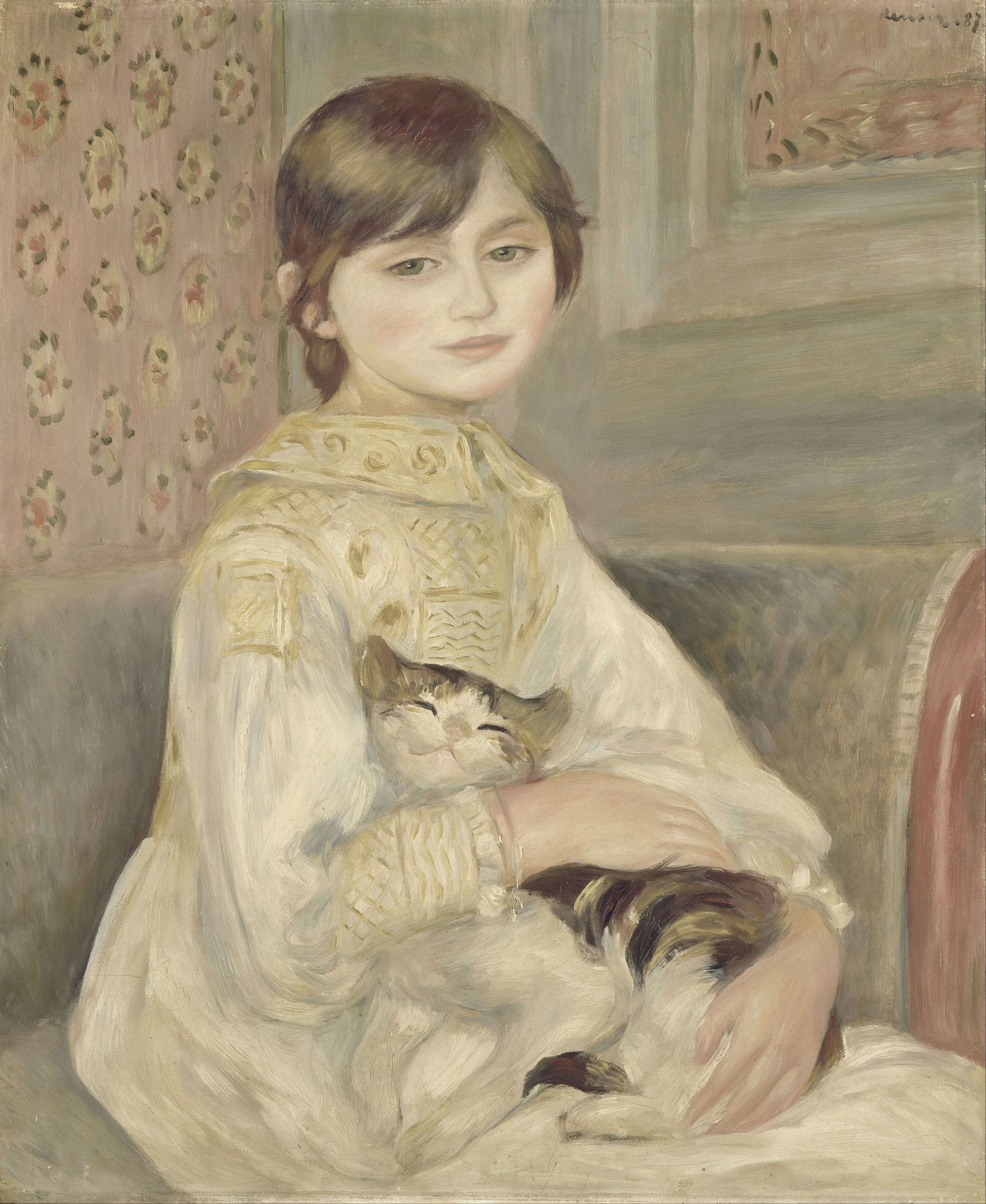 《朱莉·马奈》（Julie Manet）｜皮埃尔-奥古斯特·雷诺阿 Pierre-Auguste Renoir｜1887