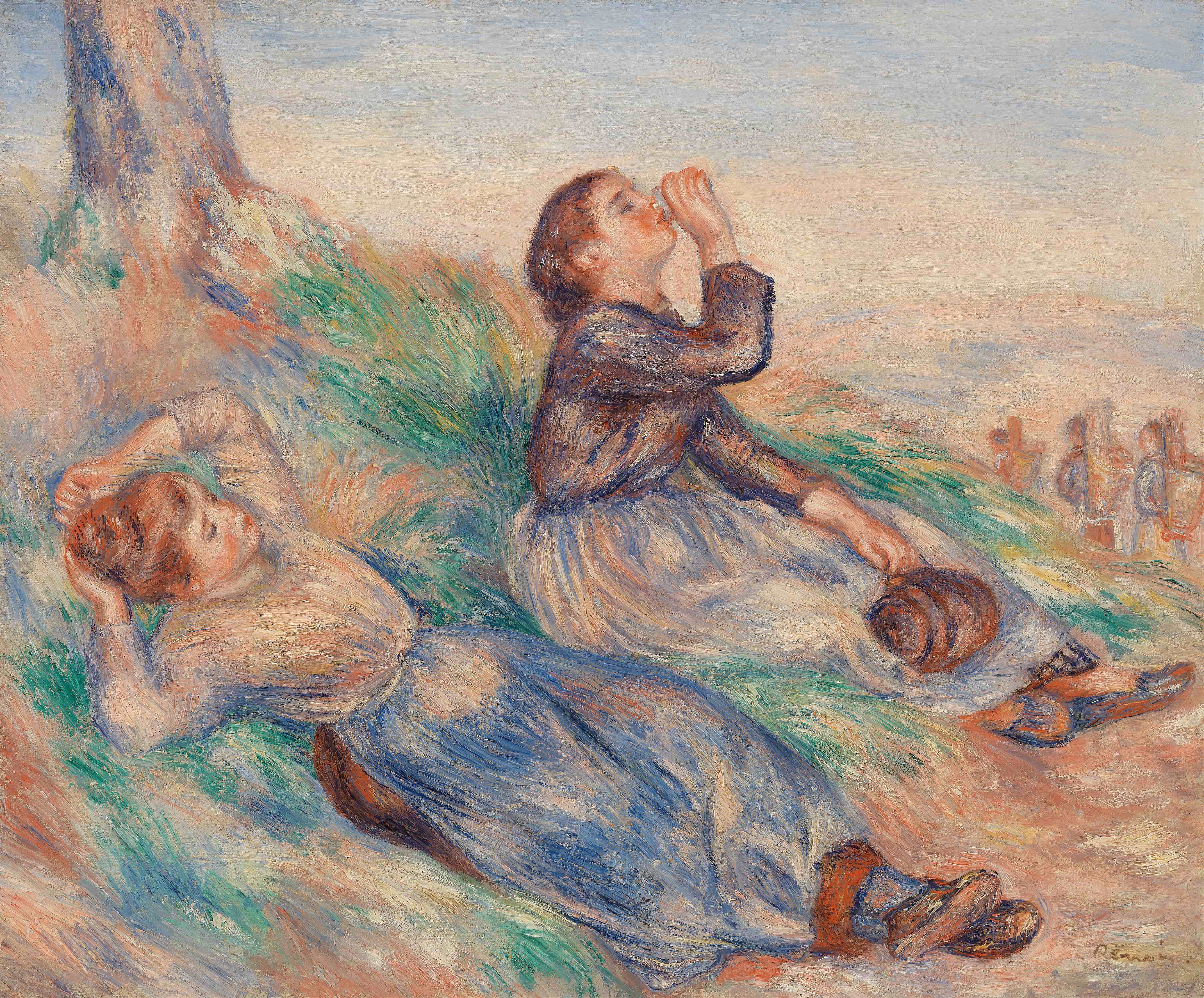 《葡萄采集者》（Grape Gatherers）｜皮埃尔-奥古斯特·雷诺阿 Pierre-Auguste Renoir｜约. 1888–1889
