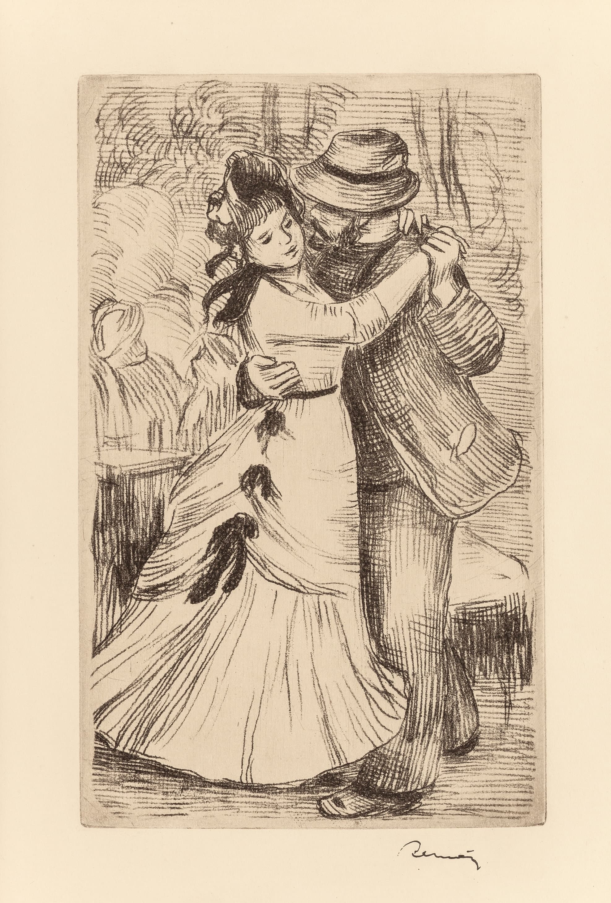 《乡村舞蹈》（Dance in the countryside）｜皮埃尔-奥古斯特·雷诺阿 Pierre-Auguste Renoir｜约 1890