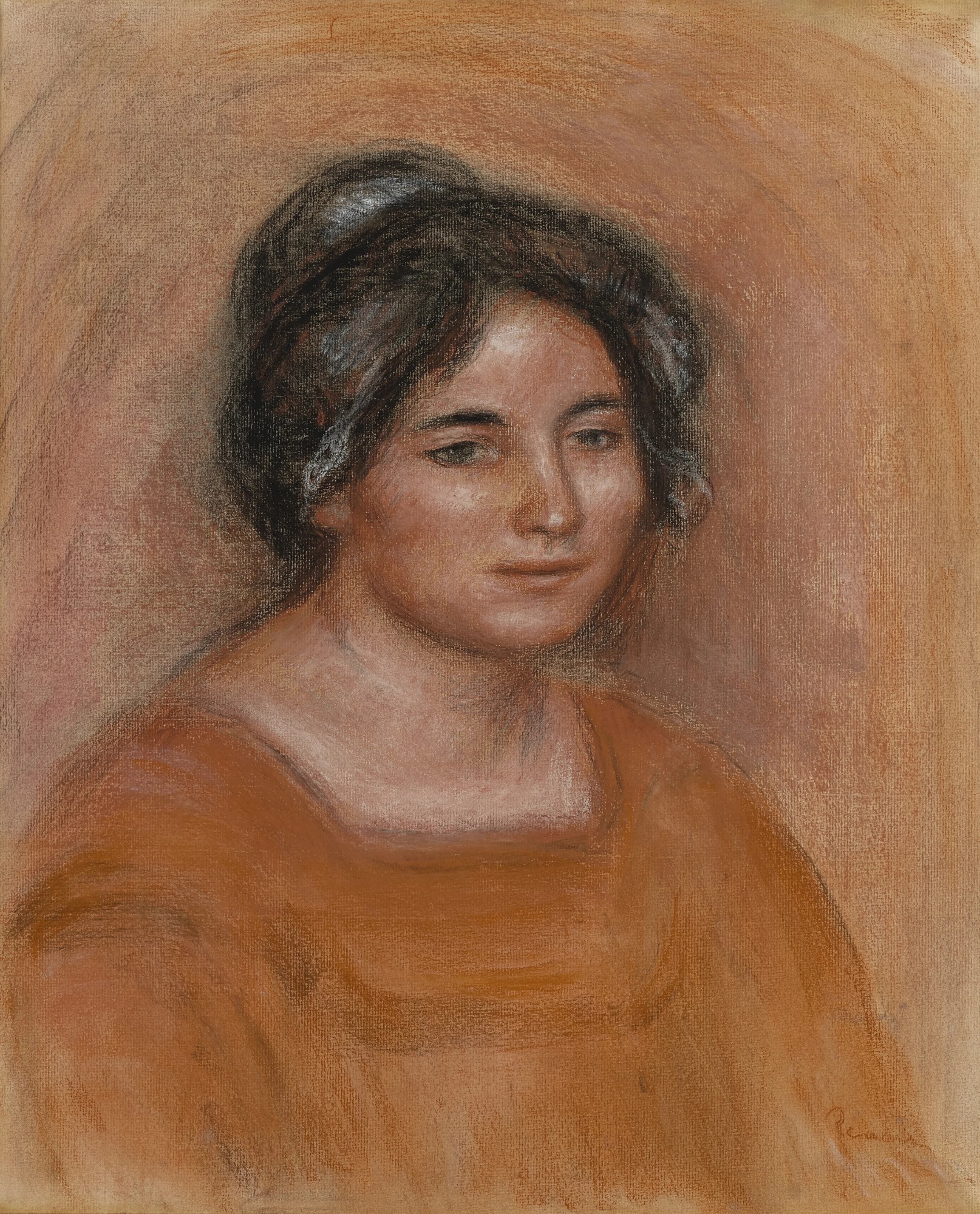 《加布里埃尔》（Gabrielle）｜皮埃尔-奥古斯特·雷诺阿 Pierre-Auguste Renoir｜约 1890