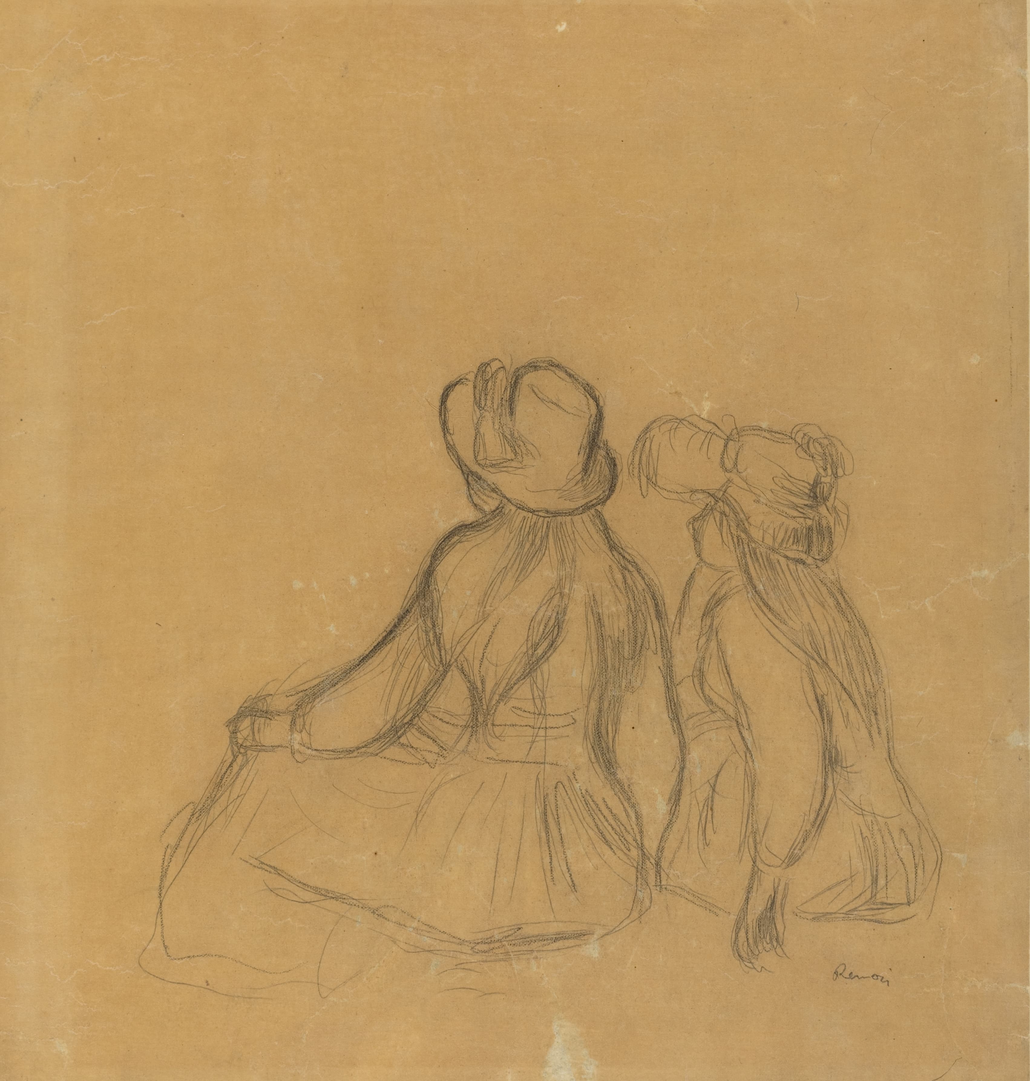 《少女时代》（Girlhood）｜皮埃尔-奥古斯特·雷诺阿 Pierre-Auguste Renoir｜约. 1890