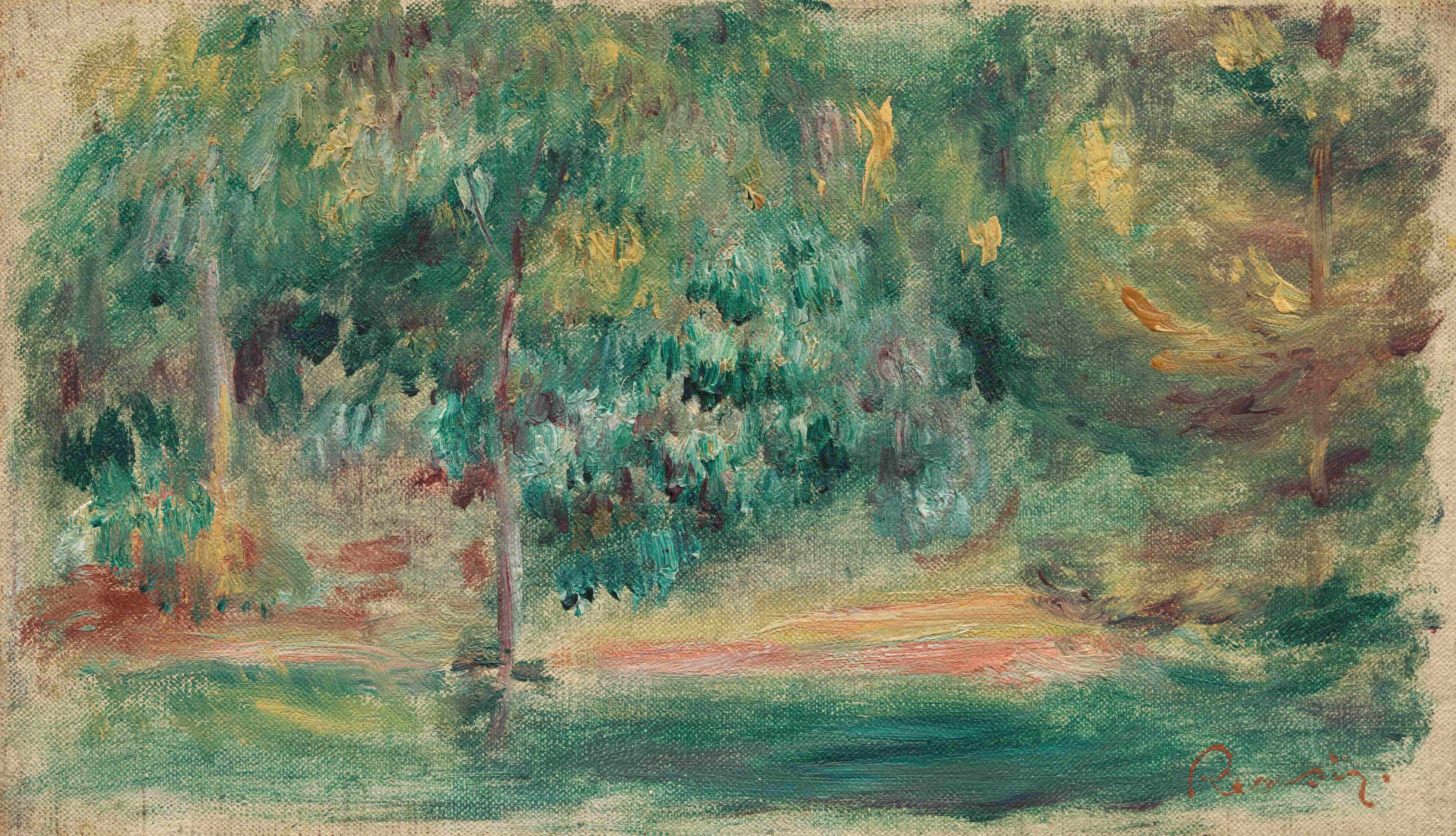 《景观》（Landscape）｜皮埃尔-奥古斯特·雷诺阿 Pierre-Auguste Renoir｜约. 1890–1900