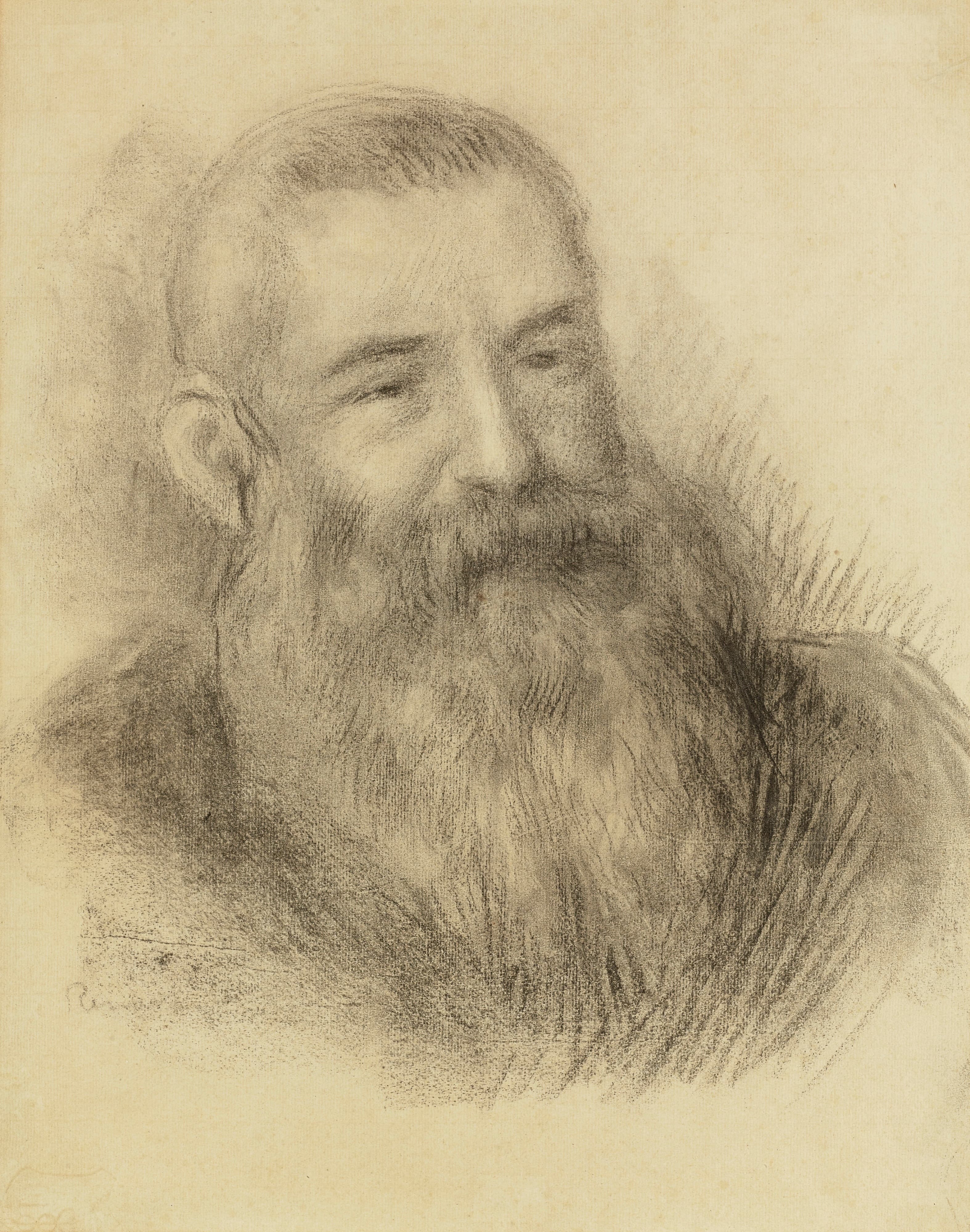 《克劳德·莫奈肖像》（Portrait de Claude Monet）｜皮埃尔-奥古斯特·雷诺阿 Pierre-Auguste Renoir｜约 1890