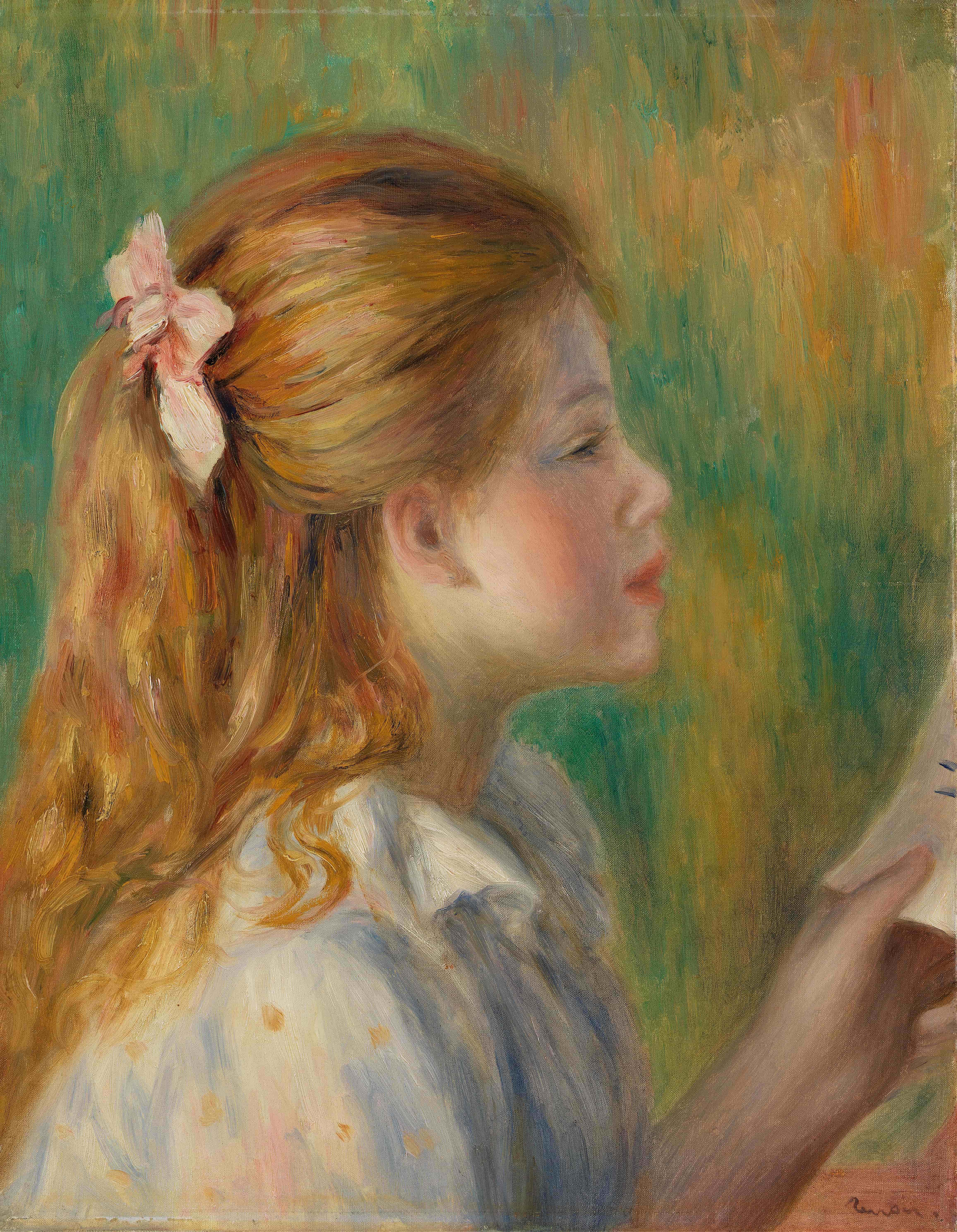 《阅读（La讲座）》（Reading (La Lecture)）｜皮埃尔-奥古斯特·雷诺阿 Pierre-Auguste Renoir｜约. 1892