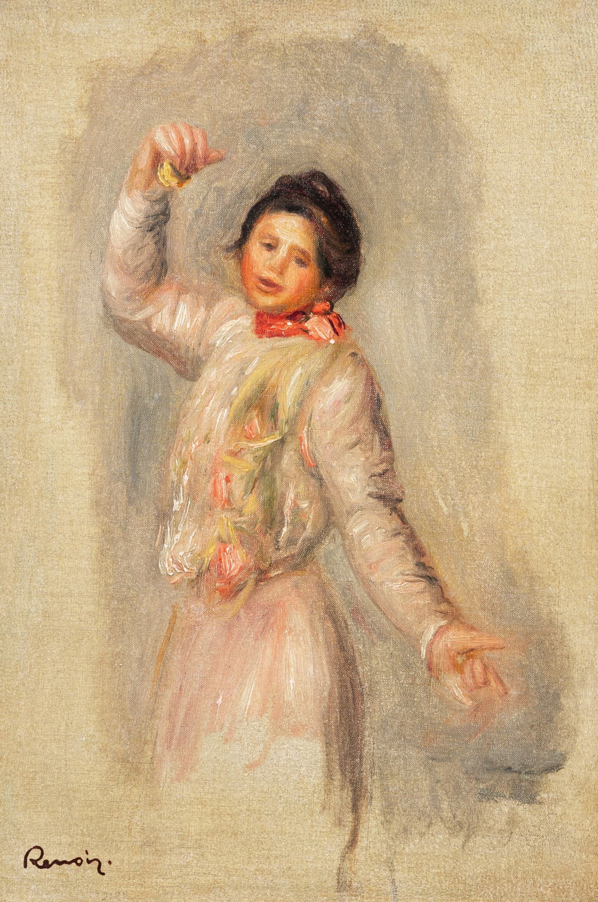《响板舞者》（Castanet dancer）｜皮埃尔-奥古斯特·雷诺阿 Pierre-Auguste Renoir｜1895
