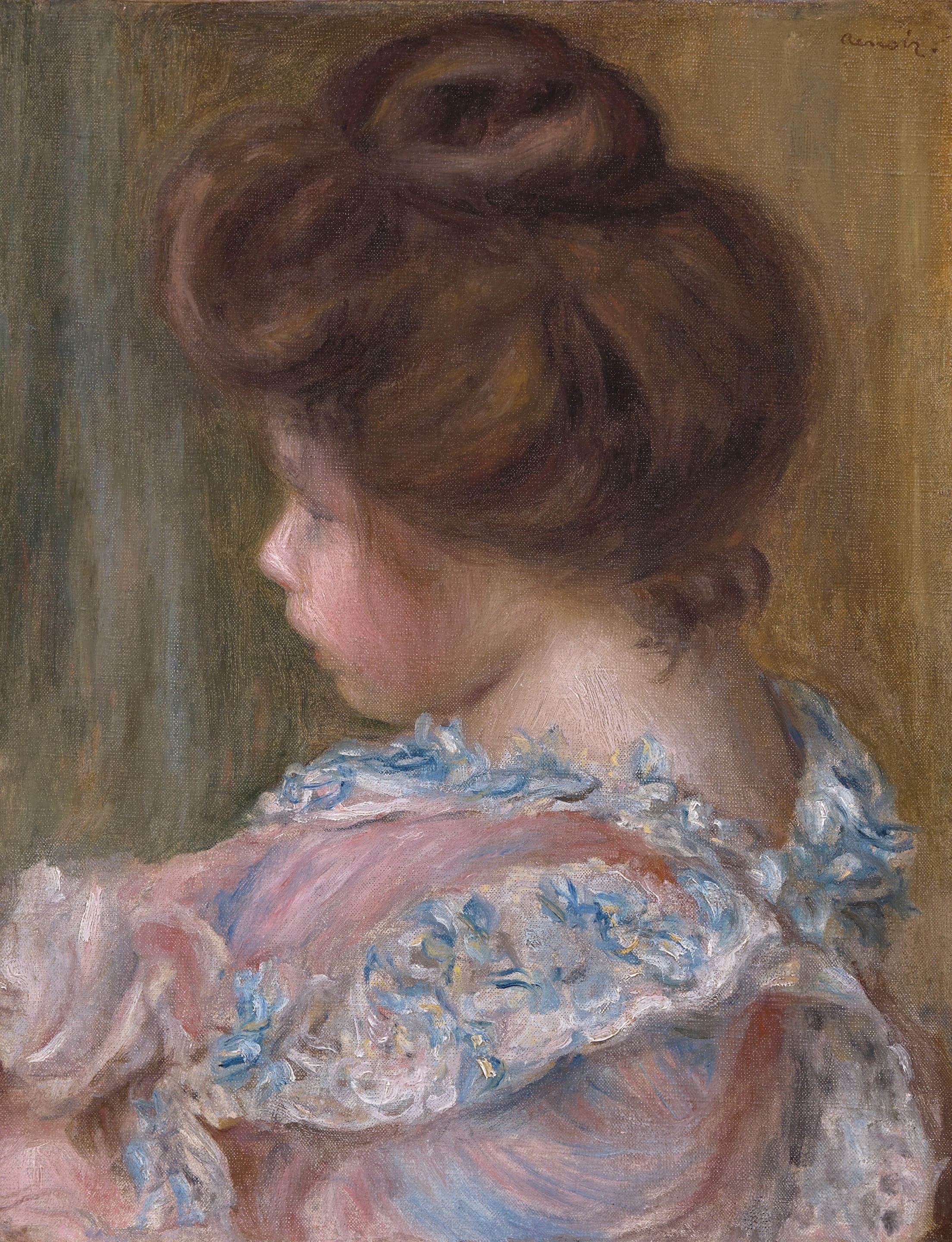 《女孩简介》（Girl profile）｜皮埃尔-奥古斯特·雷诺阿 Pierre-Auguste Renoir｜1895