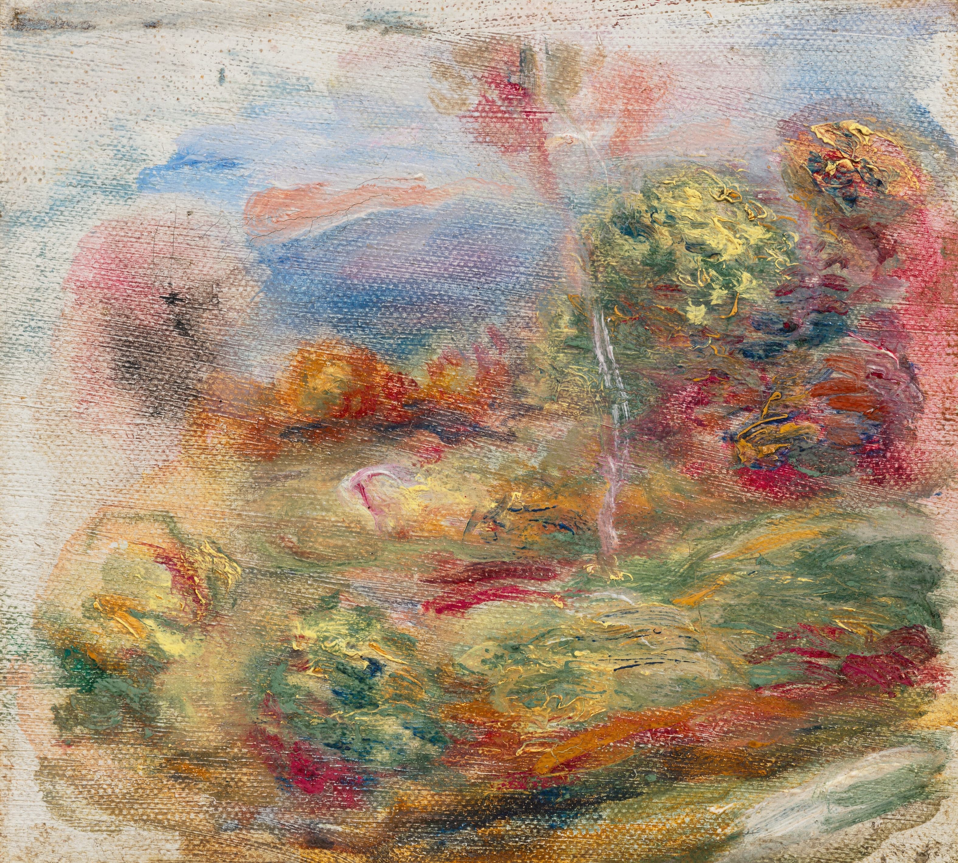 《午间风景》（Midday landscape）｜皮埃尔-奥古斯特·雷诺阿 Pierre-Auguste Renoir｜1895–1900