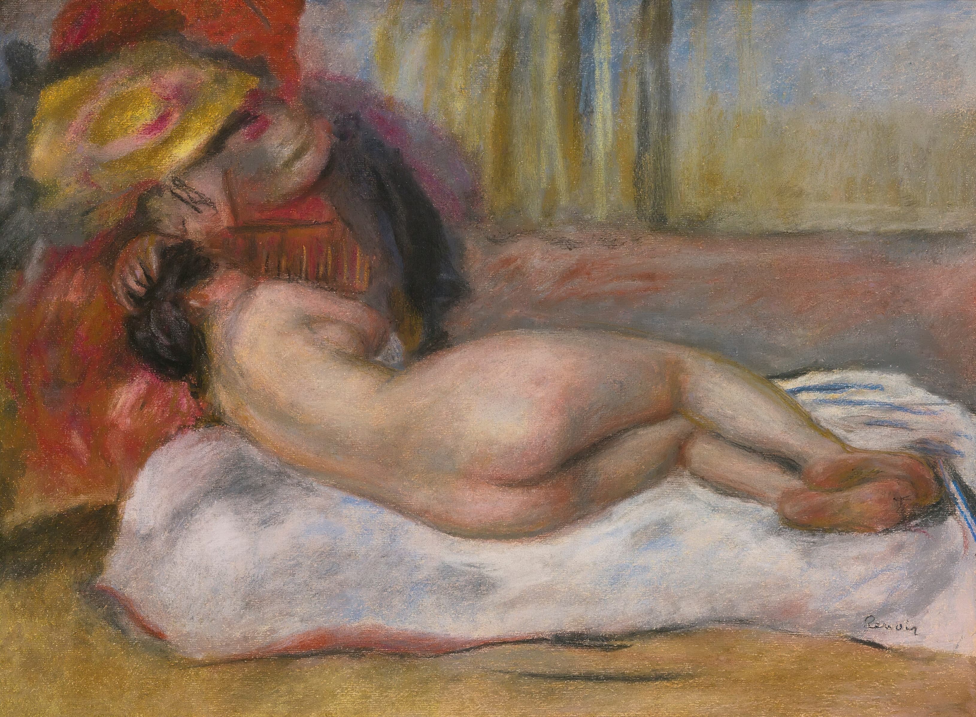 《休息》（Rest）｜皮埃尔-奥古斯特·雷诺阿 Pierre-Auguste Renoir｜约 1895