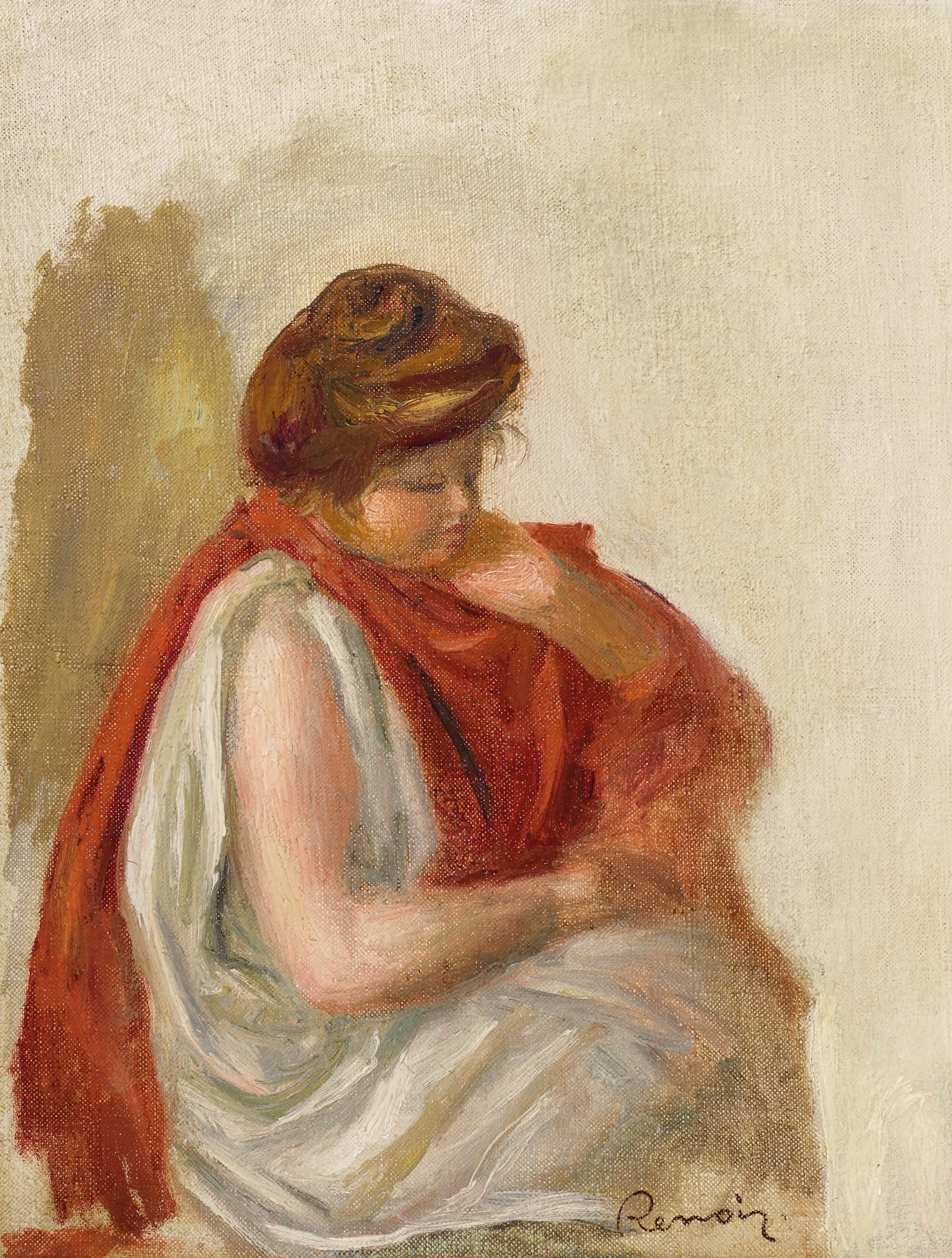 《俄狄浦斯素描》（Sketch for Oedipus）｜皮埃尔-奥古斯特·雷诺阿 Pierre-Auguste Renoir｜1895