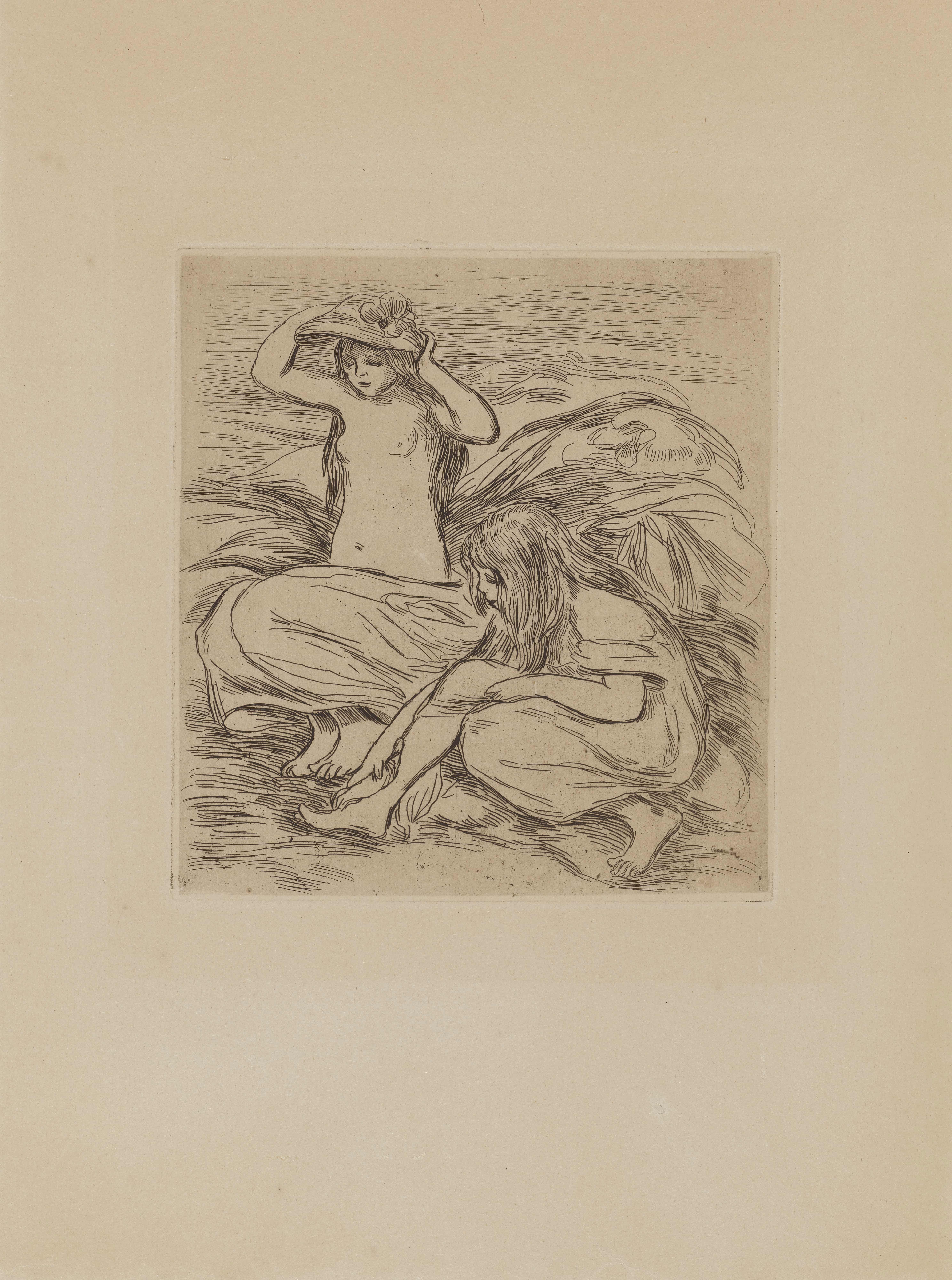 《两个沐浴者》（The two bathers）｜皮埃尔-奥古斯特·雷诺阿 Pierre-Auguste Renoir｜1895
