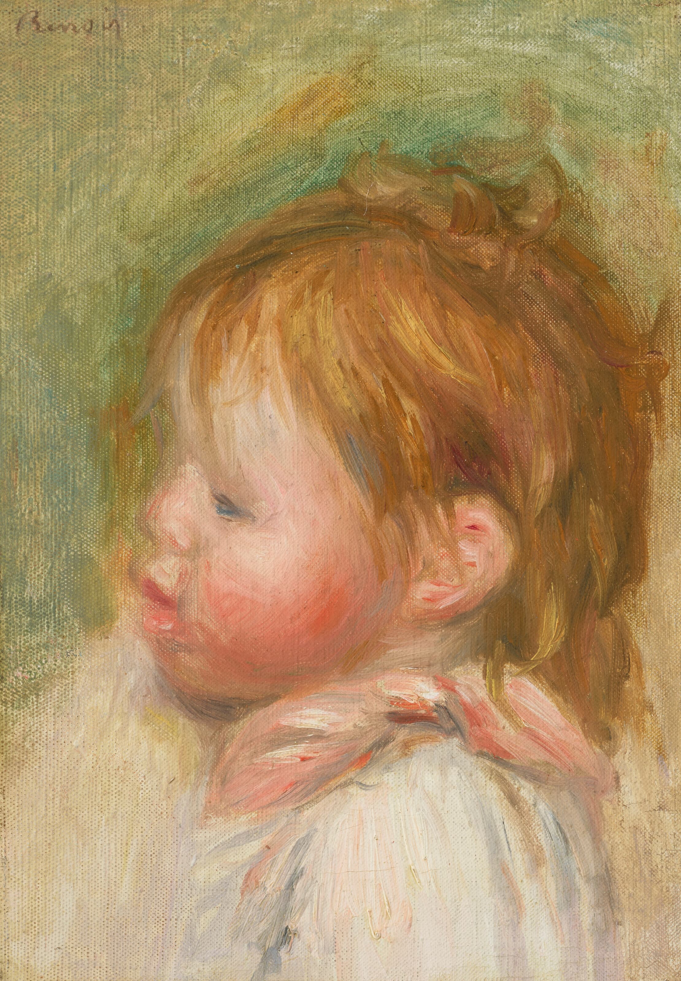 《让·雷诺阿小时候》（Jean Renoir as a child）｜皮埃尔-奥古斯特·雷诺阿 Pierre-Auguste Renoir｜1896