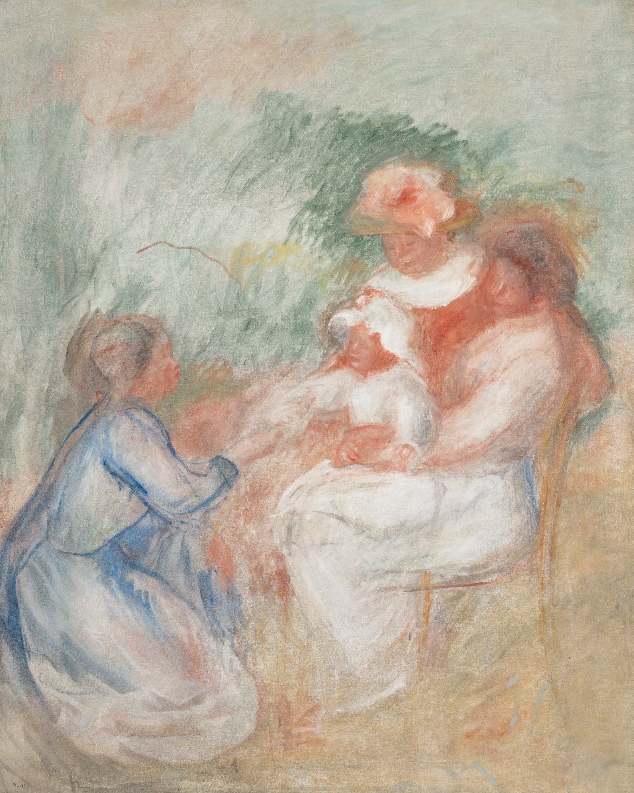 《家庭》（The Family）｜皮埃尔-奥古斯特·雷诺阿 Pierre-Auguste Renoir｜约 1896