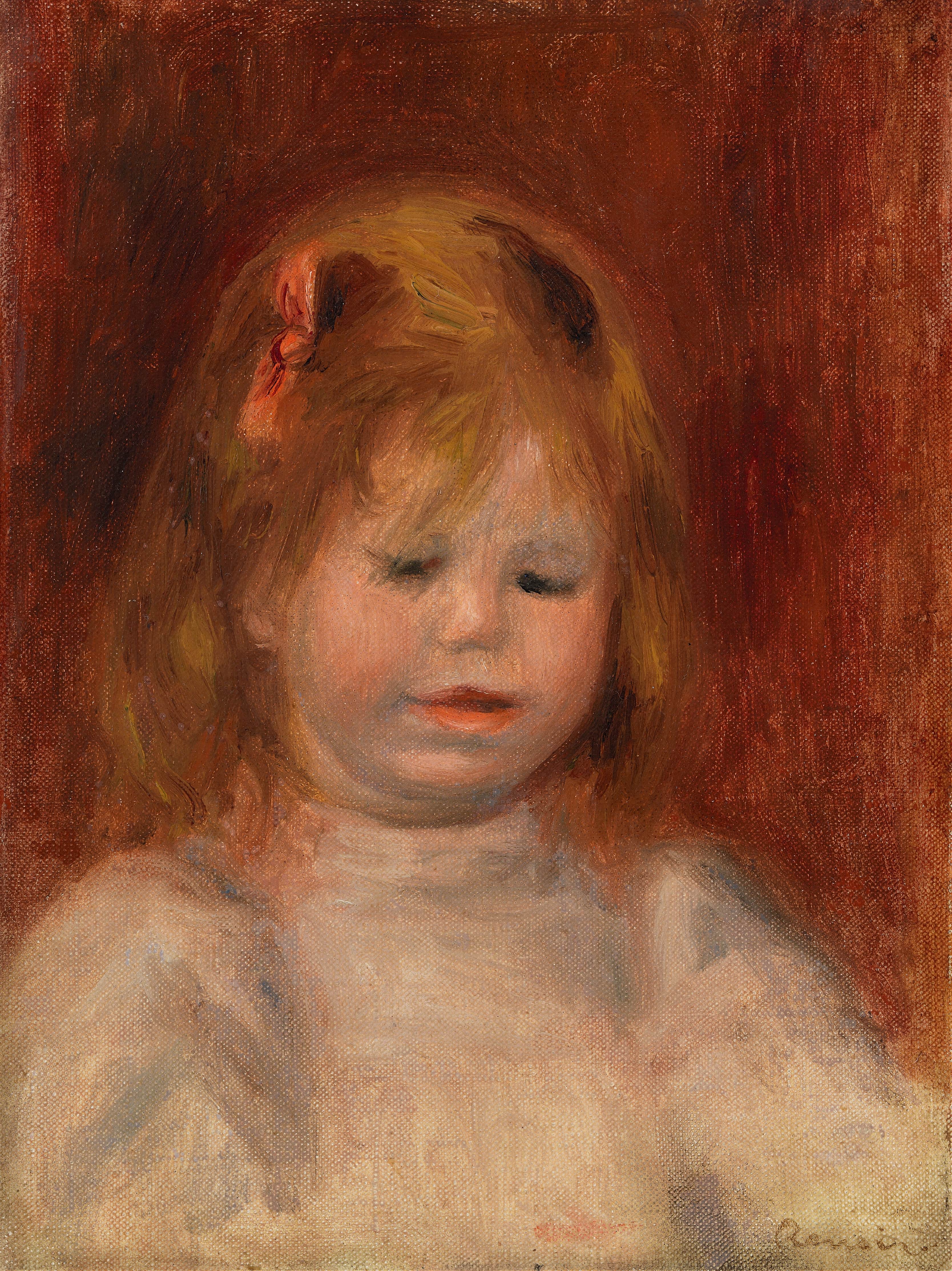 《让·雷诺阿的肖像 (Portrait de Jean Renoir)》（Portrait of Jean Renoir (Portrait de Jean Renoir)）｜皮埃尔-奥古斯特·雷诺阿 Pierre-Auguste Renoir｜约. 1897
