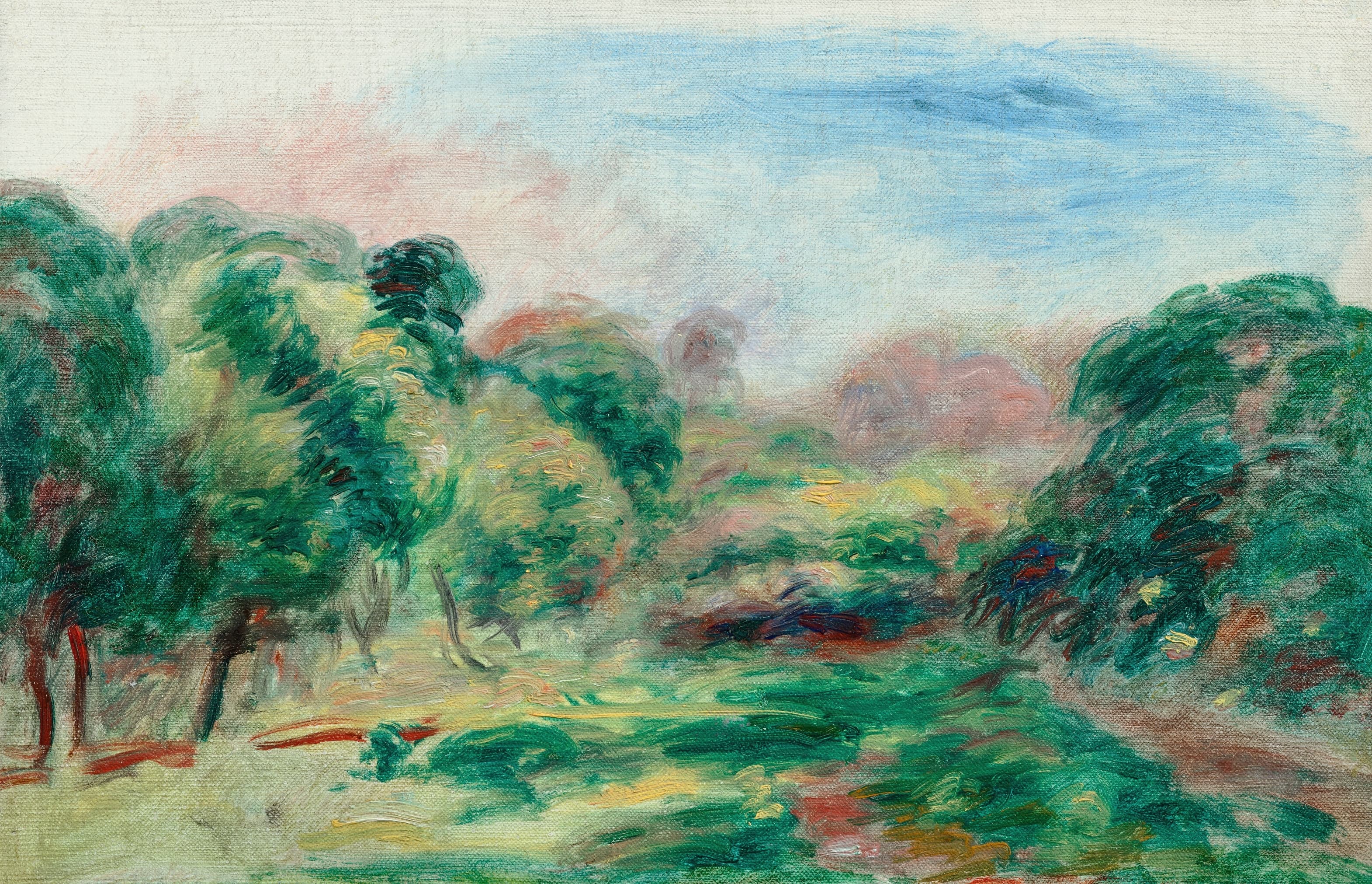 《景观》（Landscape）｜皮埃尔-奥古斯特·雷诺阿 Pierre-Auguste Renoir｜1898