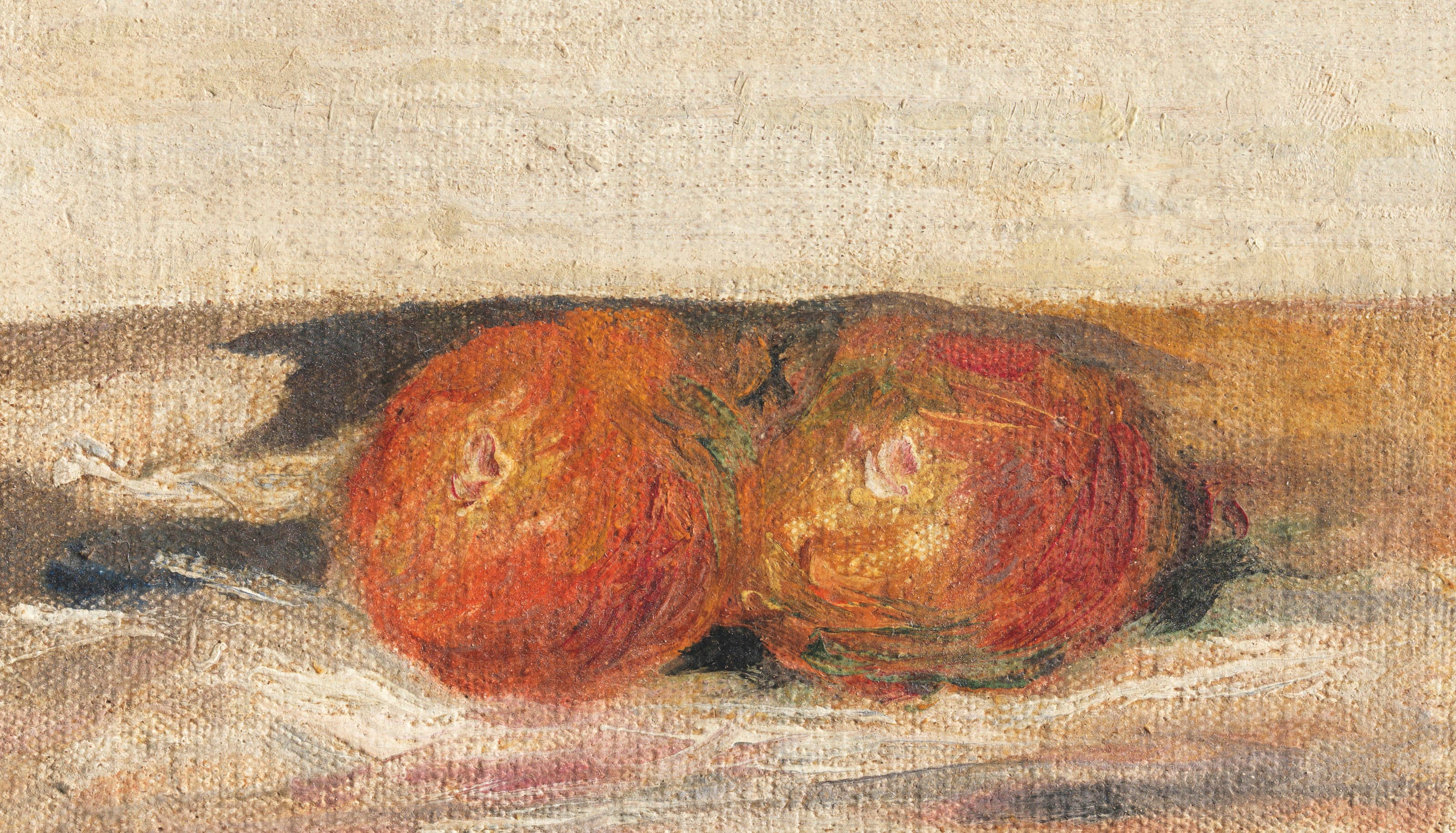 《静物（两个苹果）》（Still life (Two apples)）｜皮埃尔-奥古斯特·雷诺阿 Pierre-Auguste Renoir｜约 1900