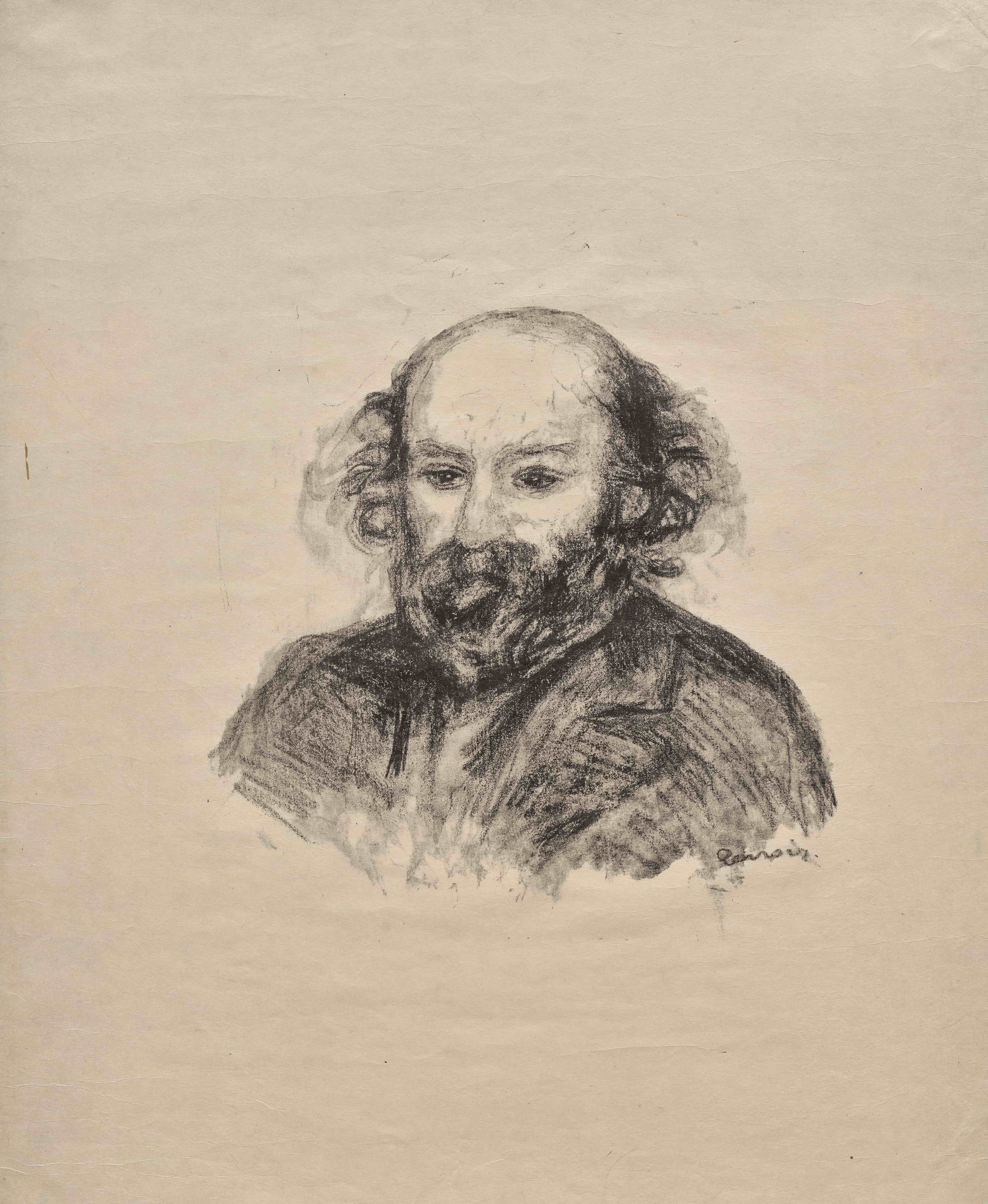 《保罗·塞尚》（Paul Cezanne）｜皮埃尔-奥古斯特·雷诺阿 Pierre-Auguste Renoir｜1902