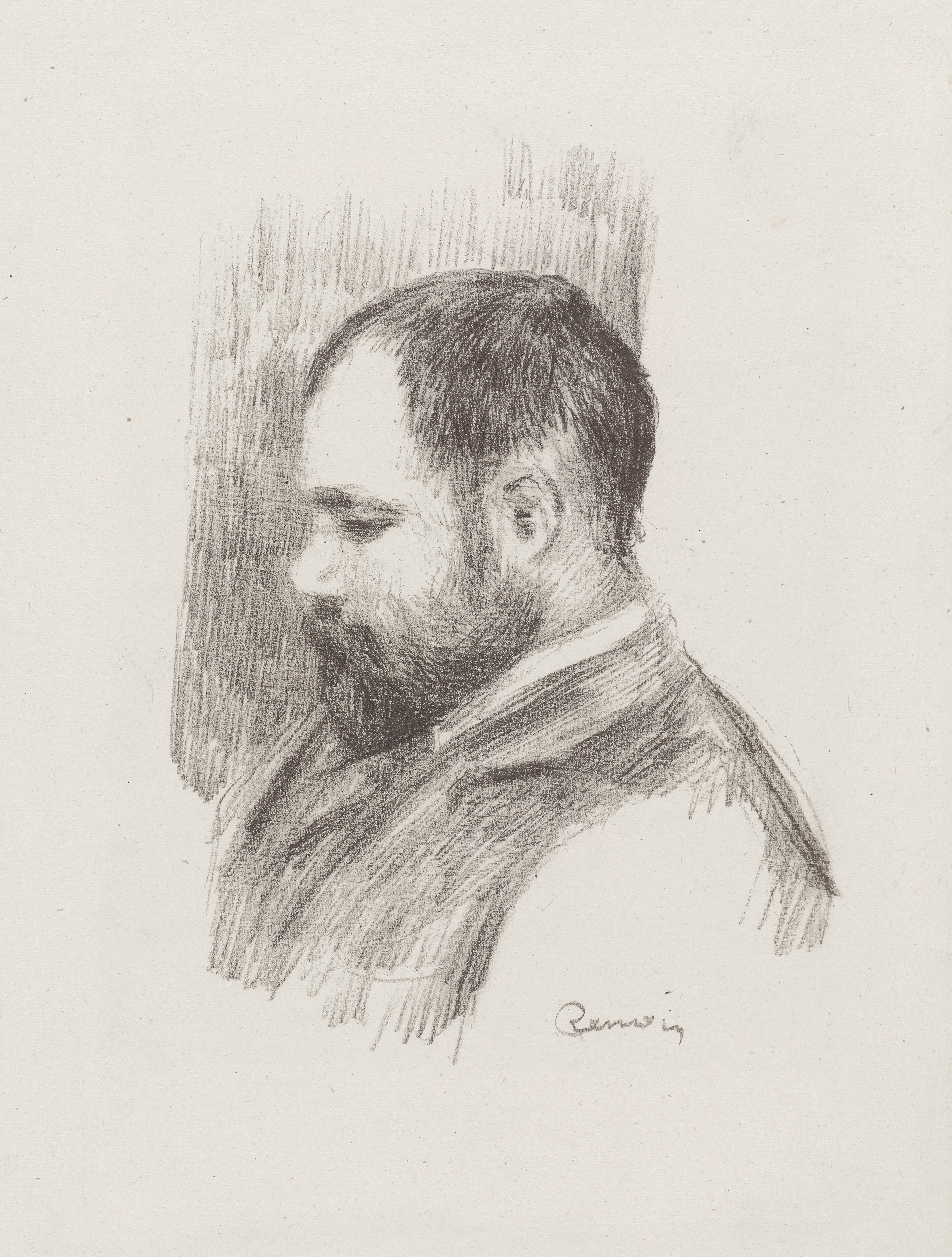 《安布鲁瓦斯·沃拉德的肖像》（Portrait of Ambroise Vollard）｜皮埃尔-奥古斯特·雷诺阿 Pierre-Auguste Renoir｜c. 1904